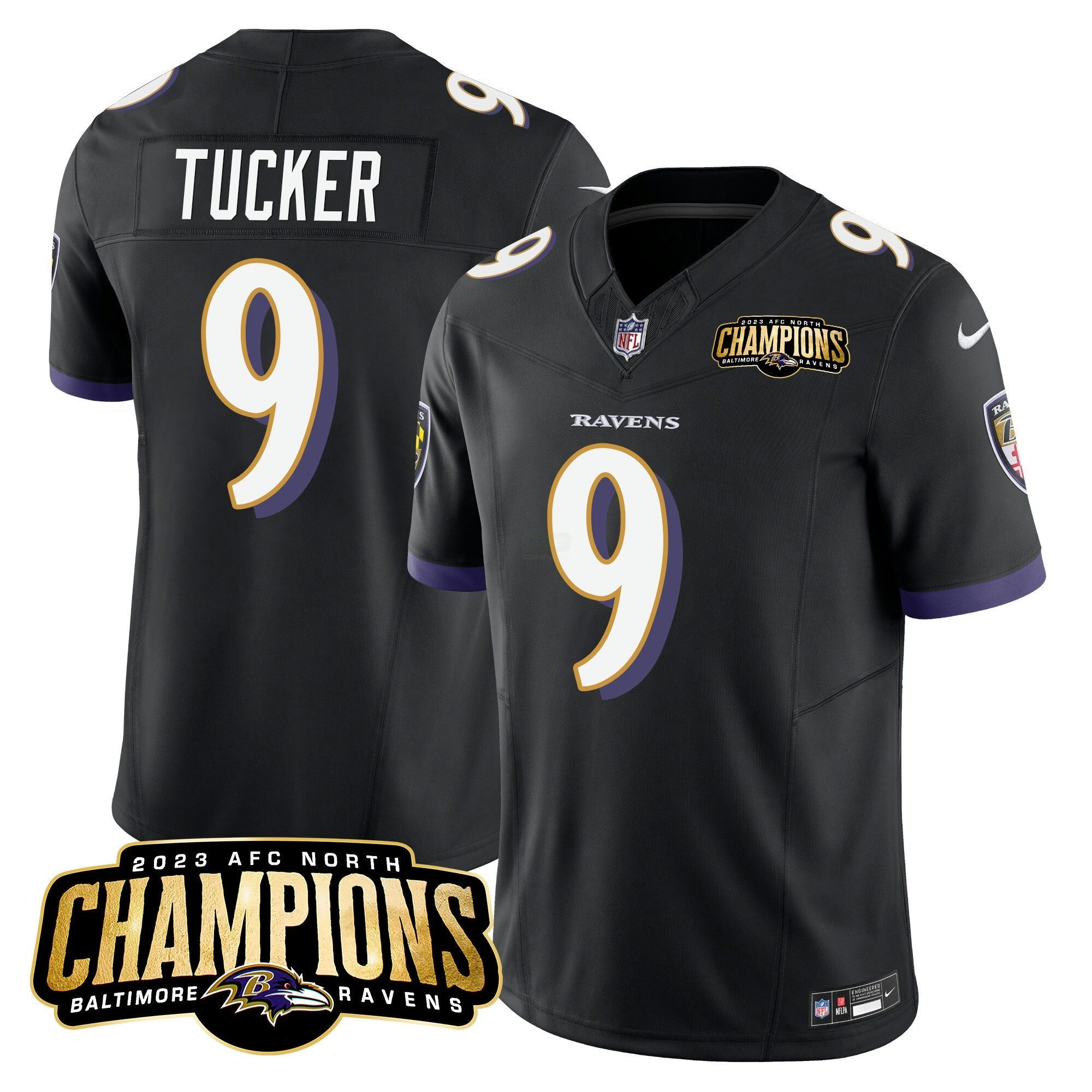 Camisa NFL Men’s 2023 AFC North Champions Patch Vapor Limited Jersey