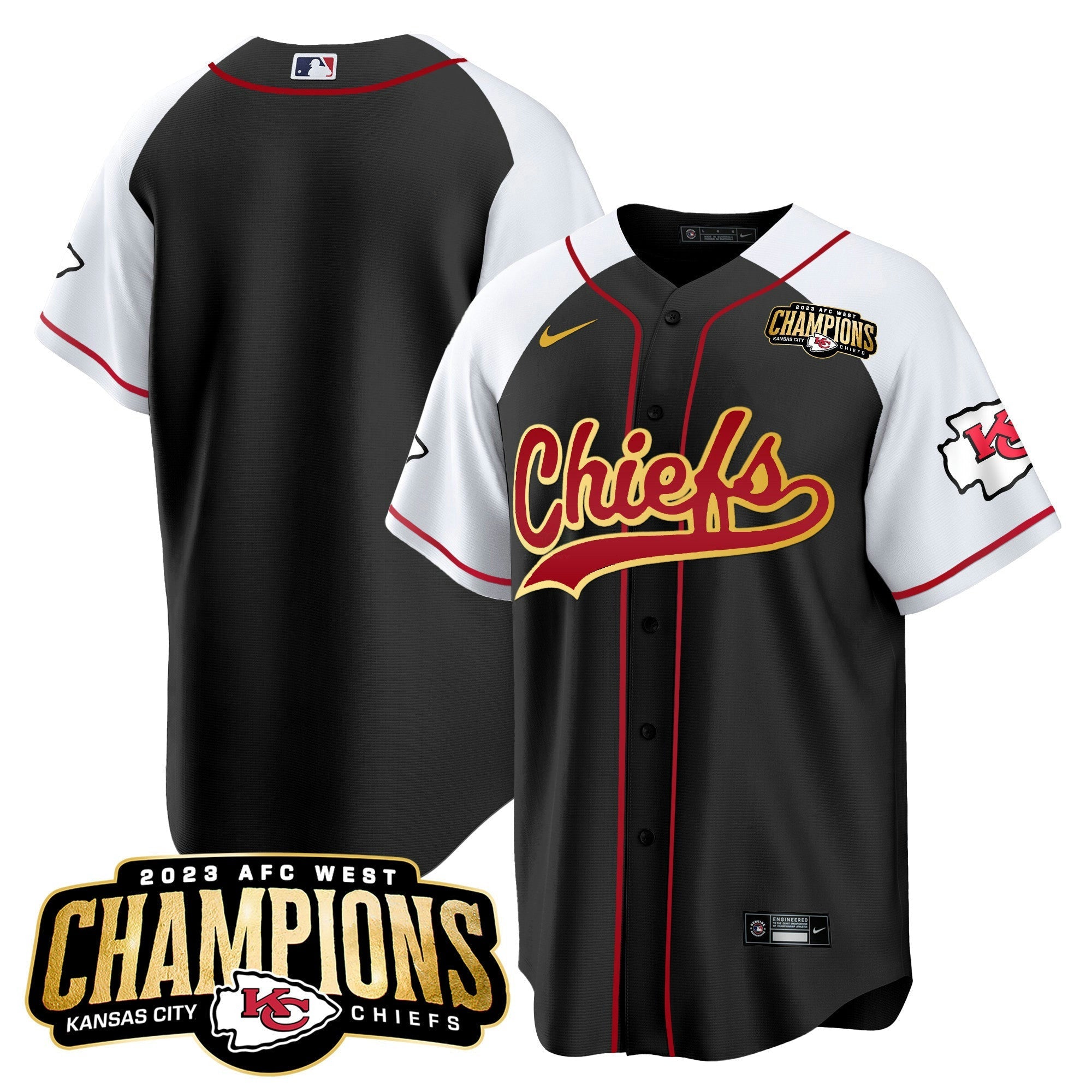 Camisa NFL Men’s 2023 AFC West Champions Patch Jersey