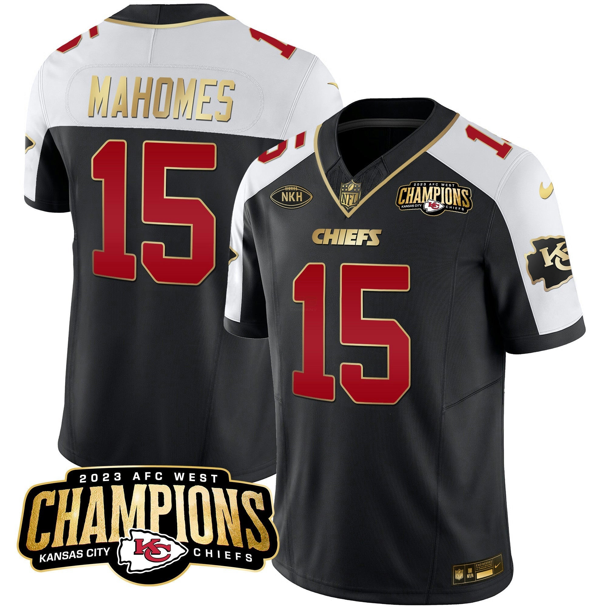 Camisa NFL Men’s 2023 AFC West Champions Patch Vapor Limited Jersey