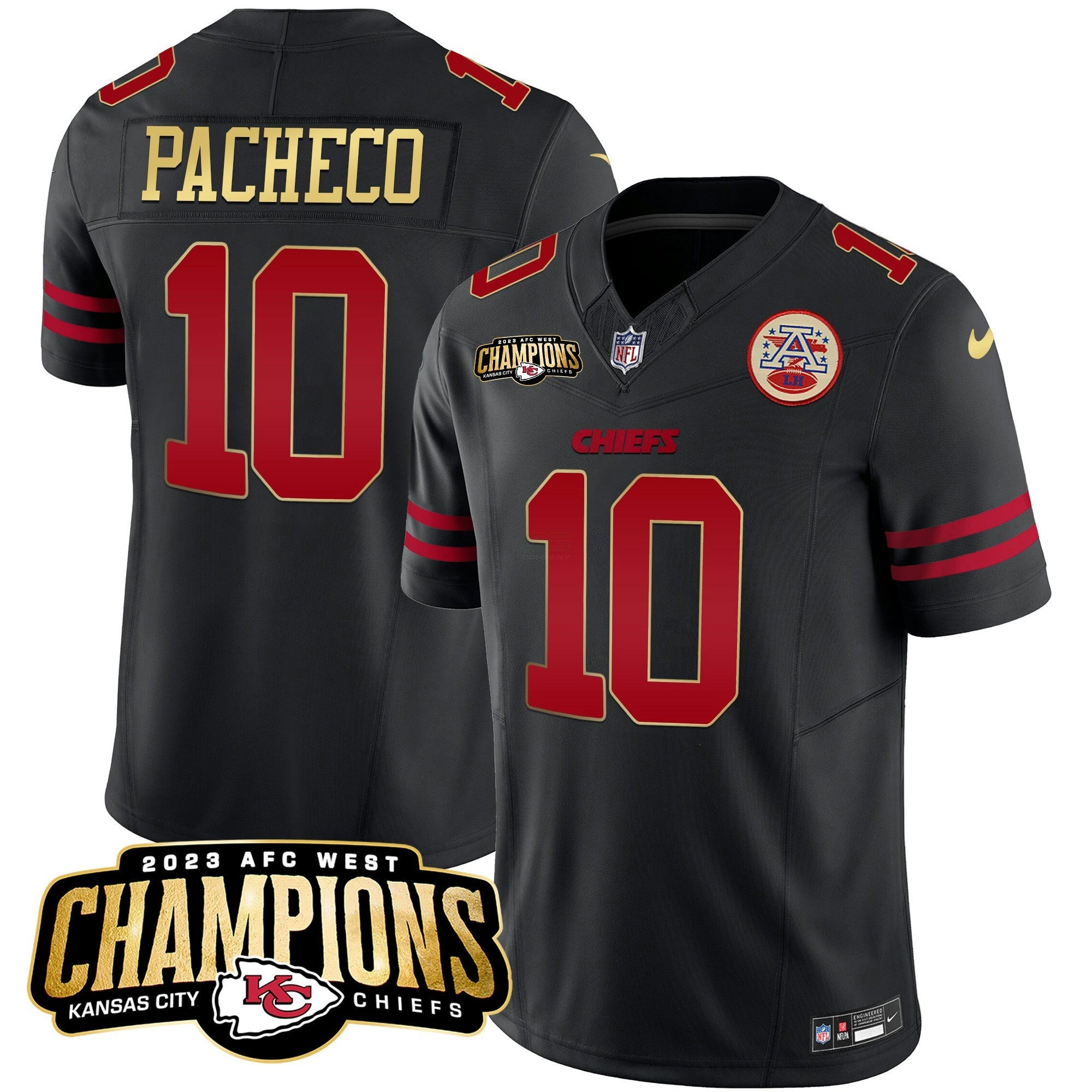 Camisa NFL Men’s 2023 AFC West Champions Patch Vapor Limited Jersey V2
