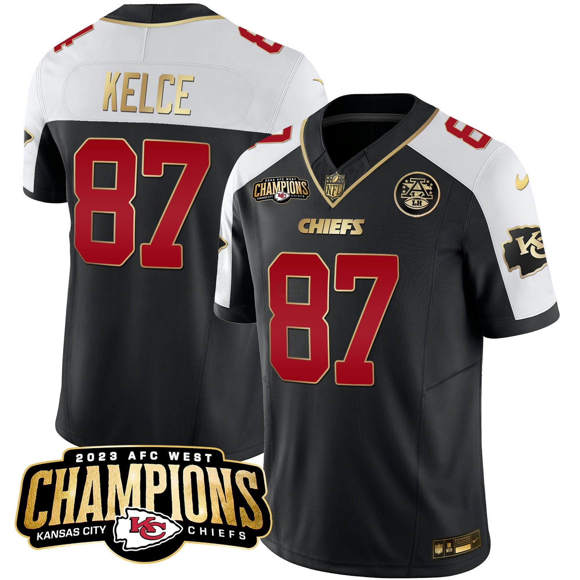 Camisa NFL Men’s 2023 AFC West Champions Patch Vapor Limited Jersey V2