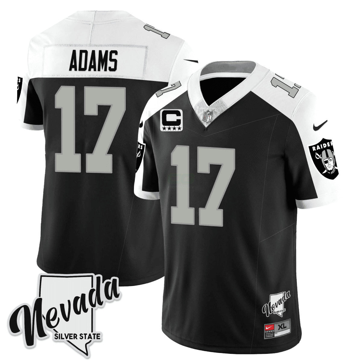 Camisa NFL Men’s 2023 Nevada Silver State Patch Vapor Jersey