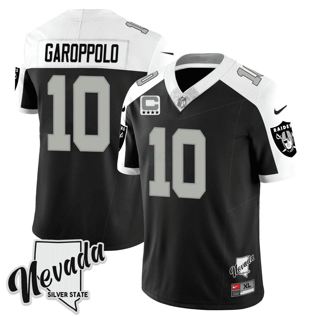 Camisa NFL Men’s 2023 Nevada Silver State Patch Vapor Jersey