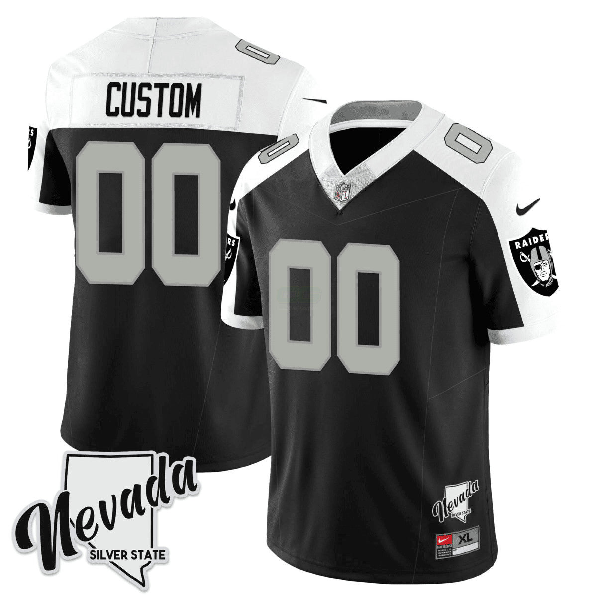 Camisa NFL Men’s 2023 Nevada Silver State Patch Vapor Jersey