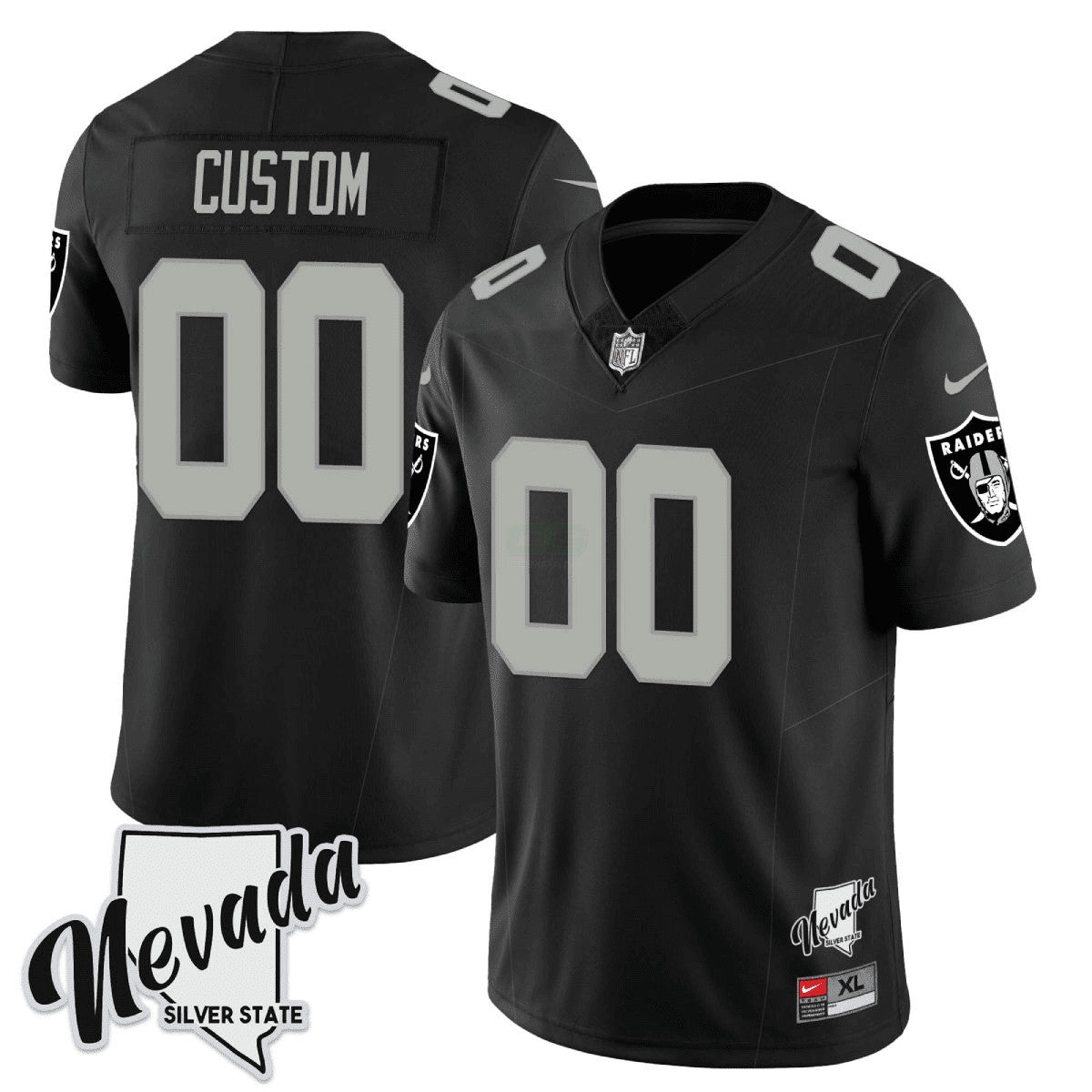 Camisa NFL Men’s 2023 Nevada Silver State Patch Vapor Jersey