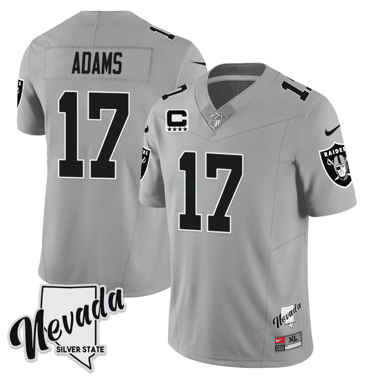 Camisa NFL Men’s 2023 Nevada Silver State Patch Vapor Jersey