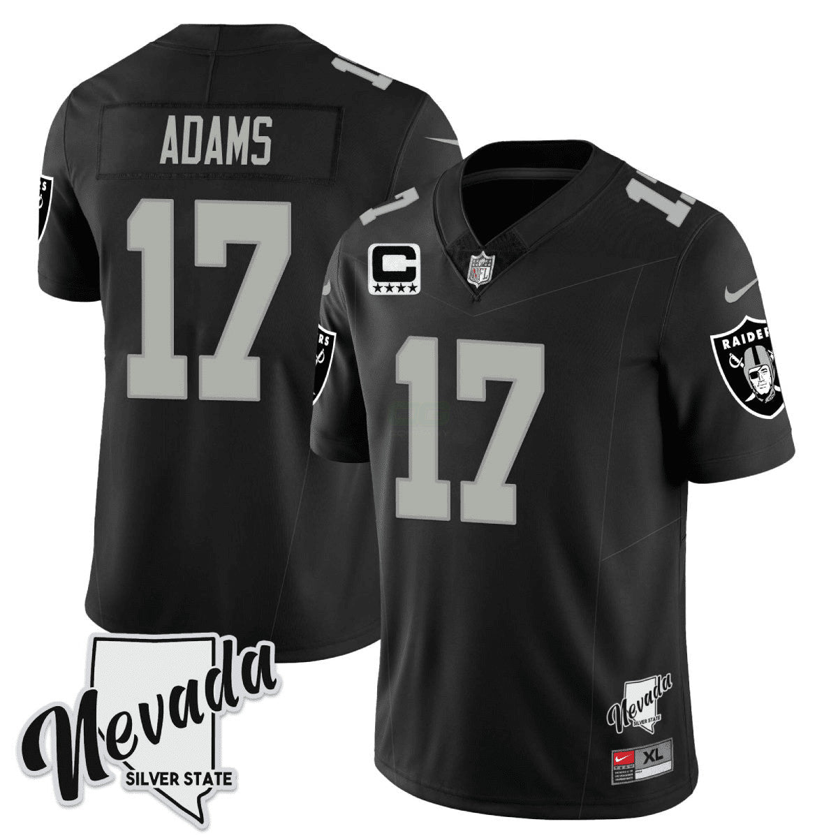 Camisa NFL Men’s 2023 Nevada Silver State Patch Vapor Jersey