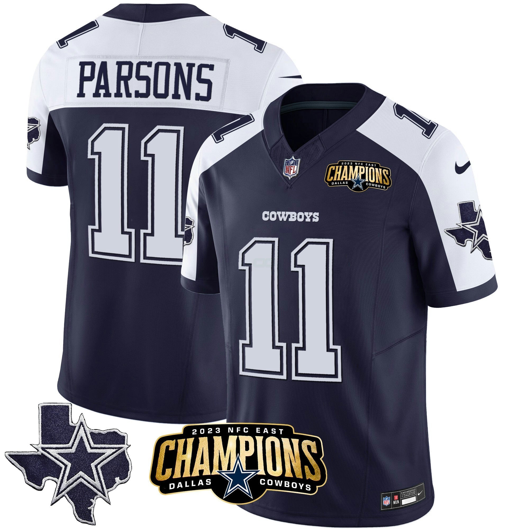 Camisa NFL Men’s 2023 NFC East Champions Patch Vapor Jersey