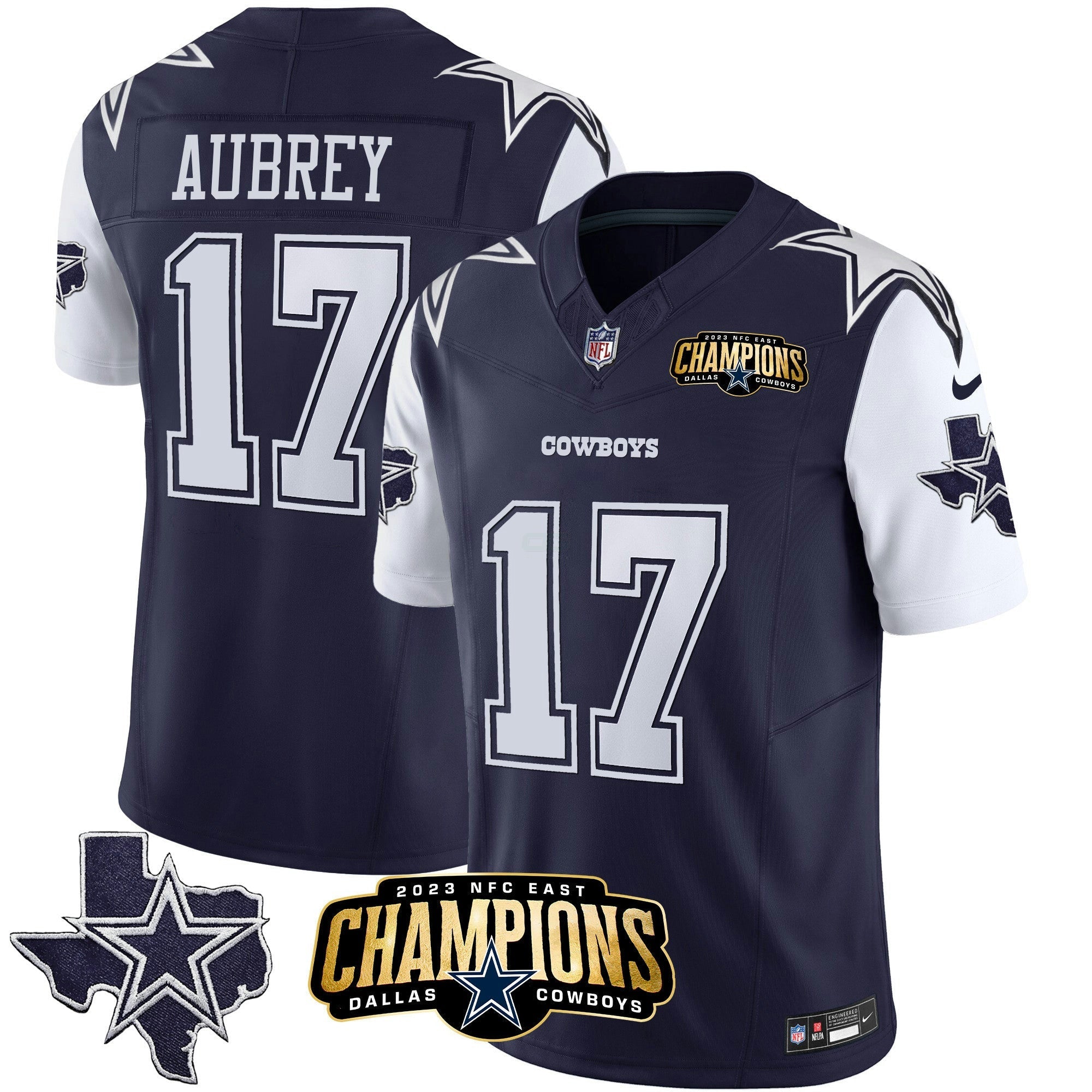 Camisa NFL Men’s 2023 NFC East Champions Patch Vapor Jersey