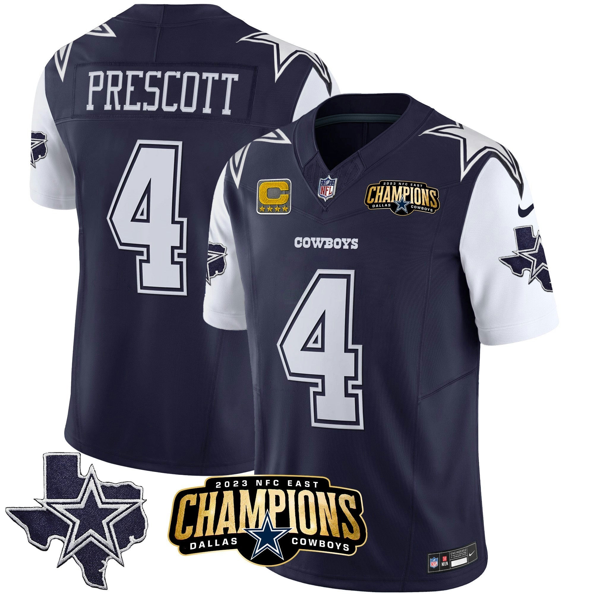 Camisa NFL Men’s 2023 NFC East Champions Patch Vapor Jersey