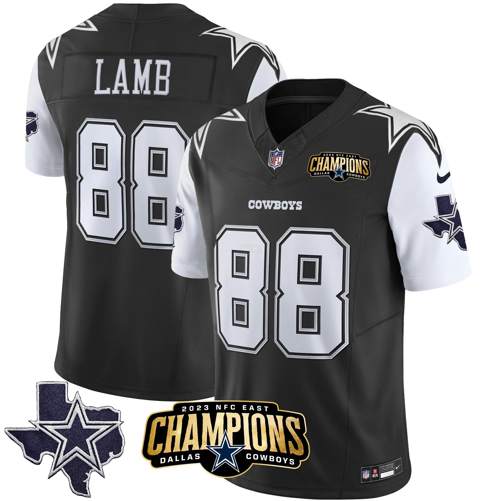 Camisa NFL Men’s 2023 NFC East Champions Patch Vapor Jersey