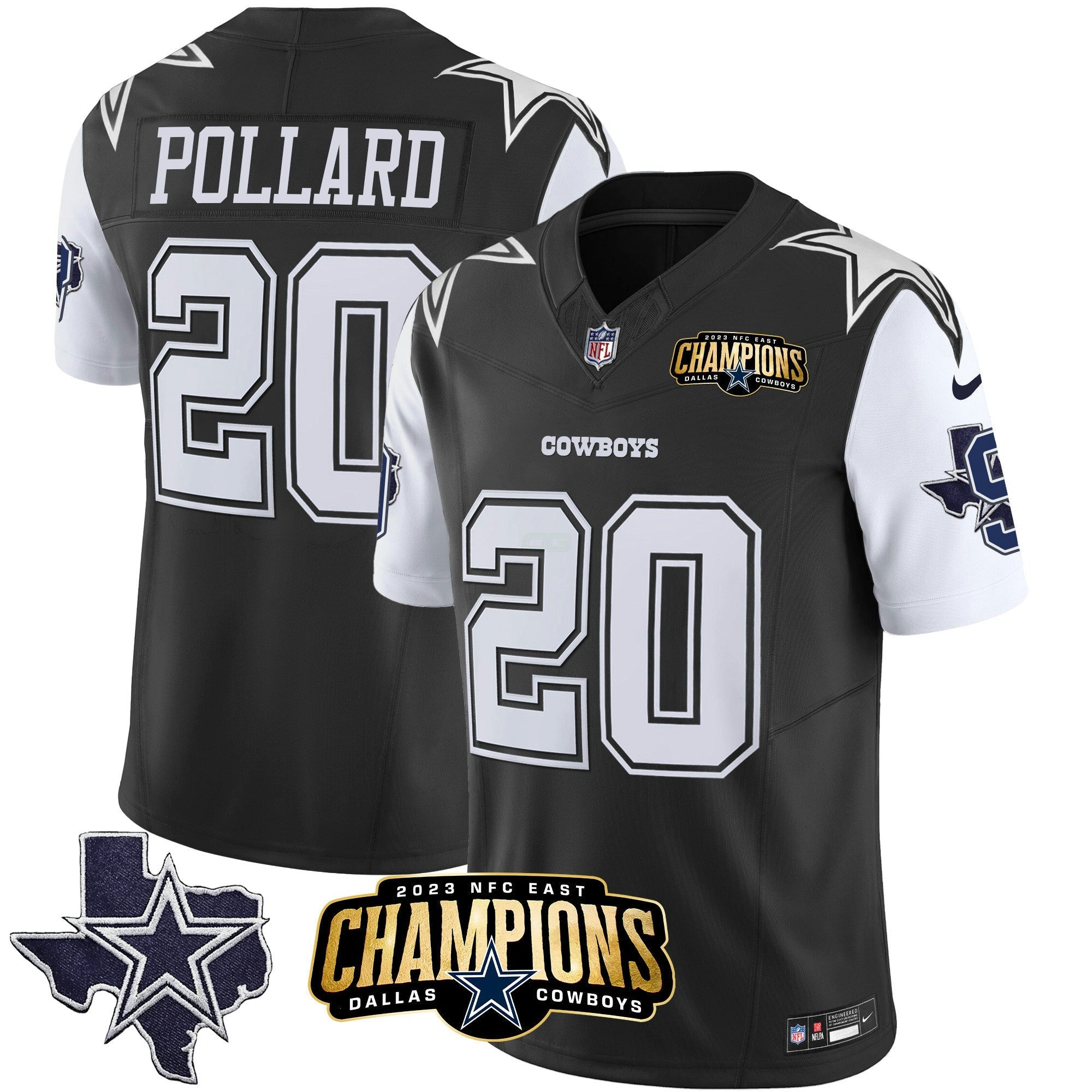 Camisa NFL Men’s 2023 NFC East Champions Patch Vapor Jersey