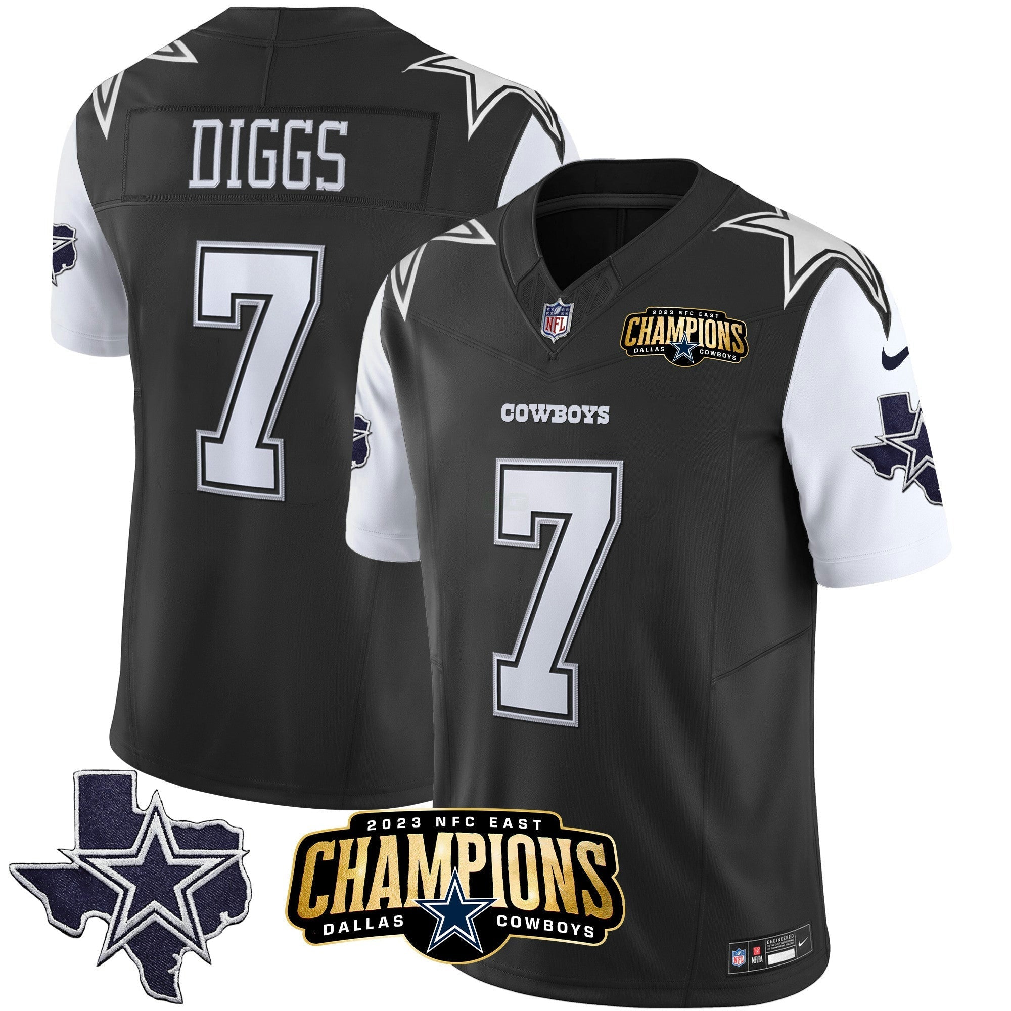 Camisa NFL Men’s 2023 NFC East Champions Patch Vapor Jersey