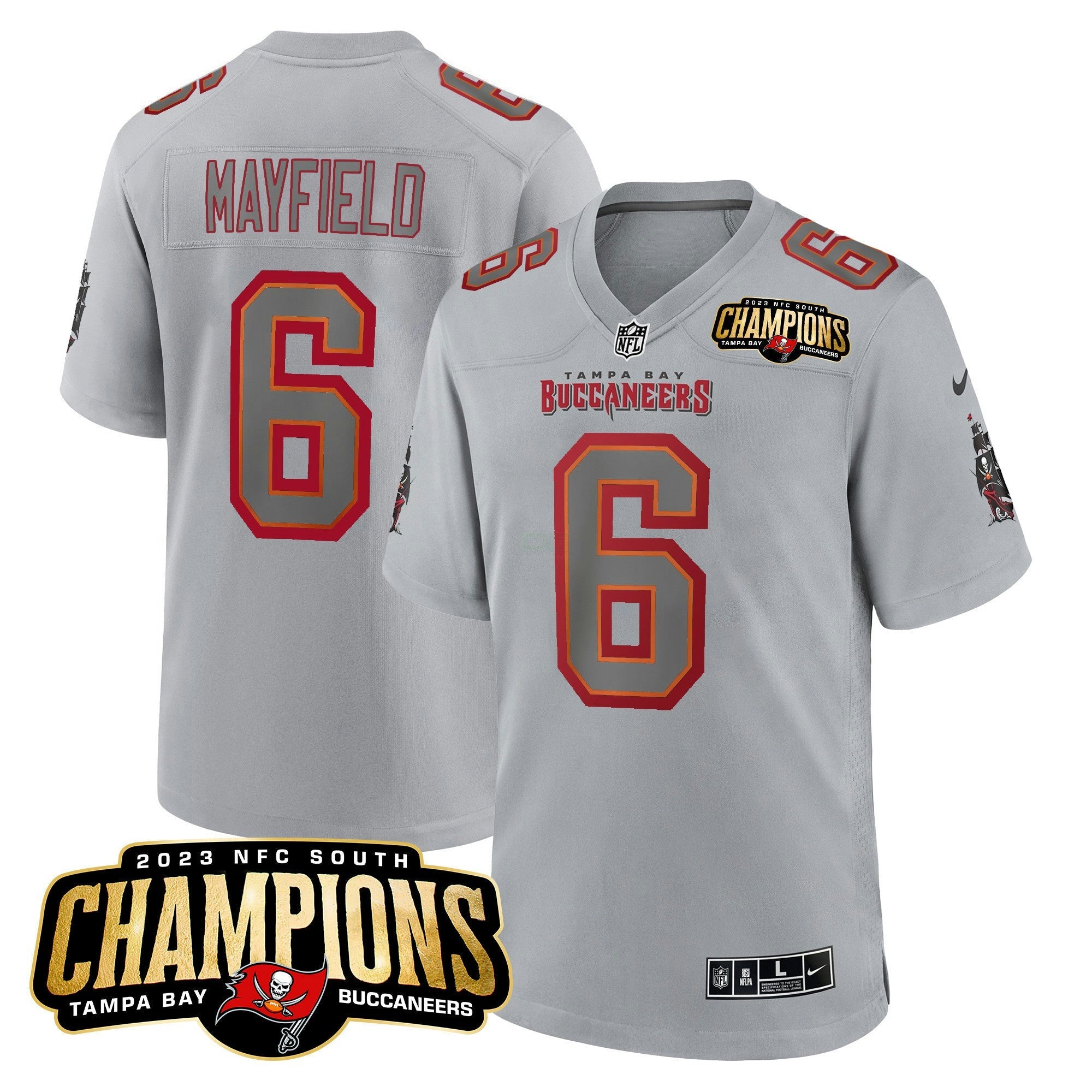 Camisa NFL Men’s 2023 NFC South Champions Patch Game Jersey