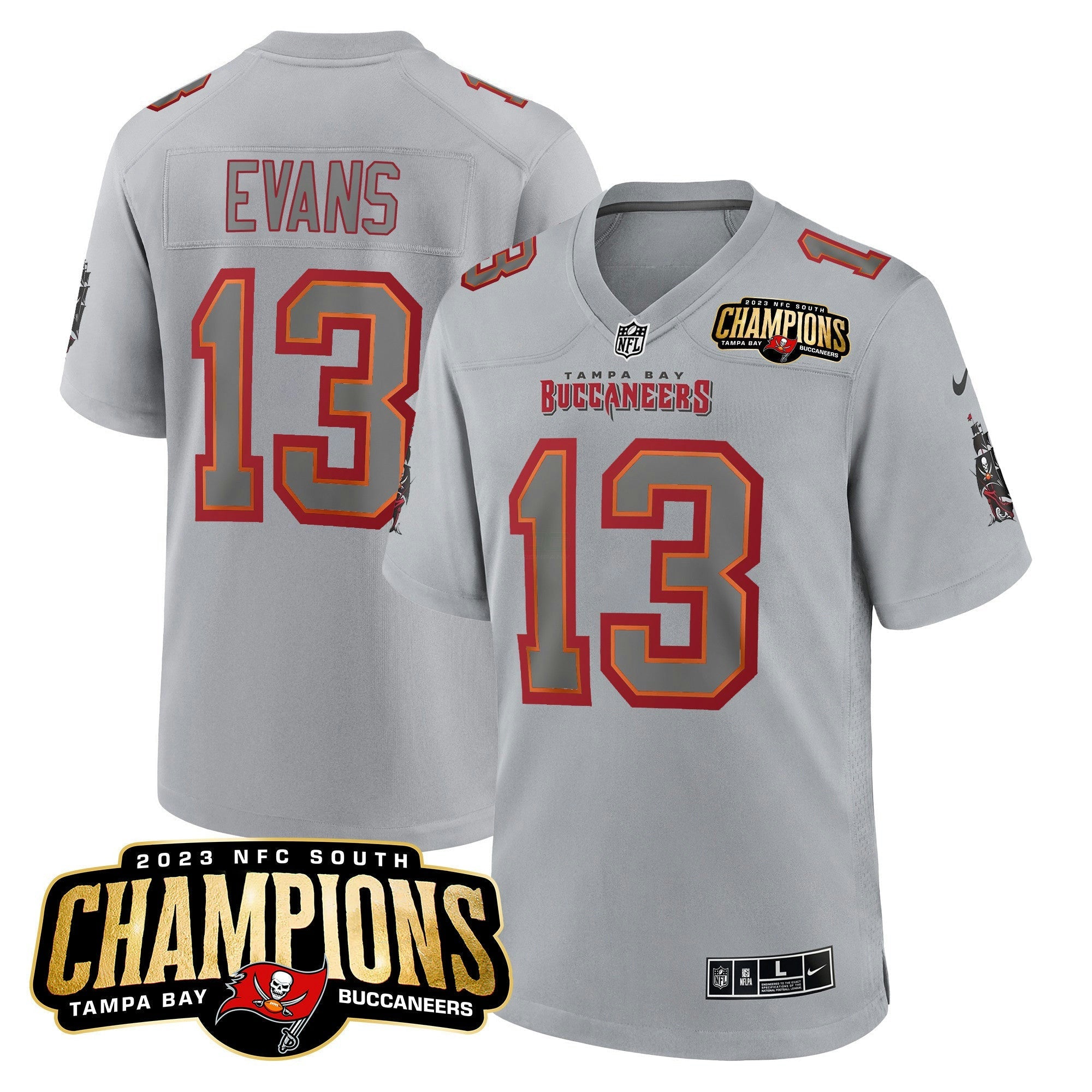 Camisa NFL Men’s 2023 NFC South Champions Patch Game Jersey