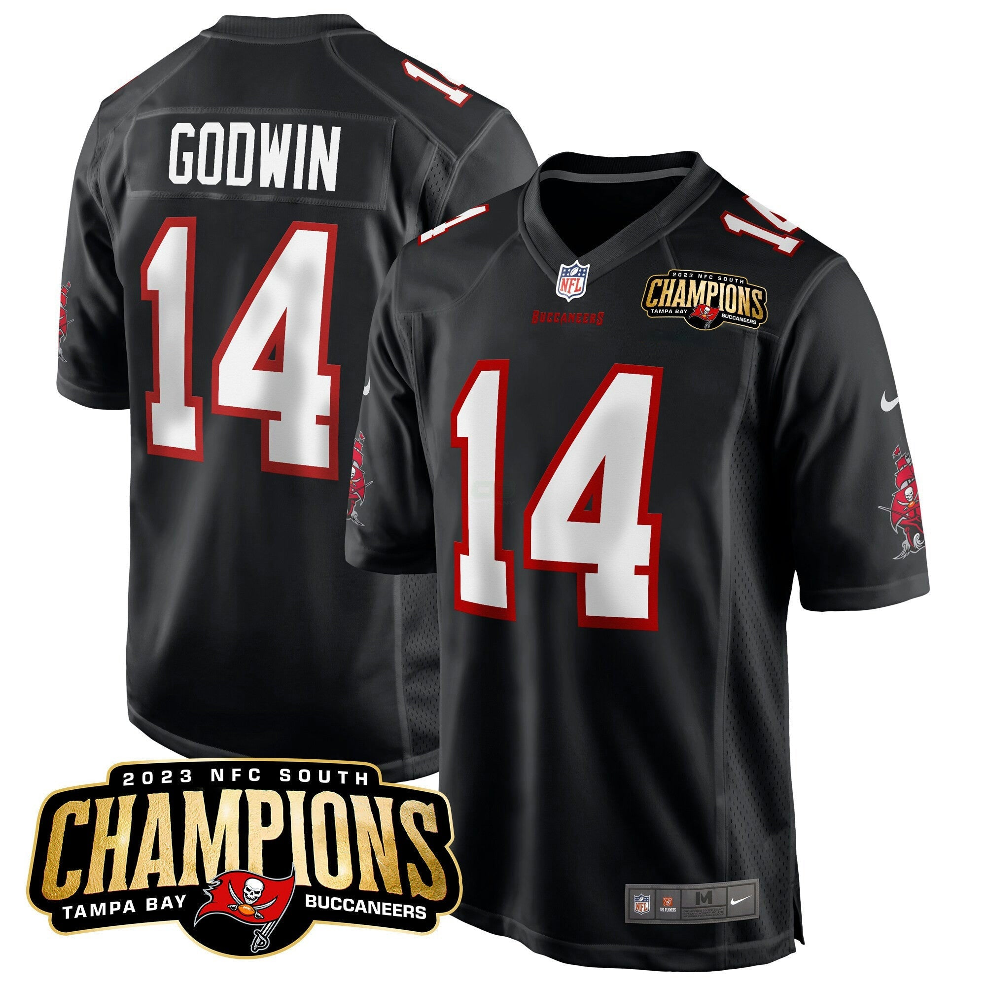 Camisa NFL Men’s 2023 NFC South Champions Patch Game Jersey
