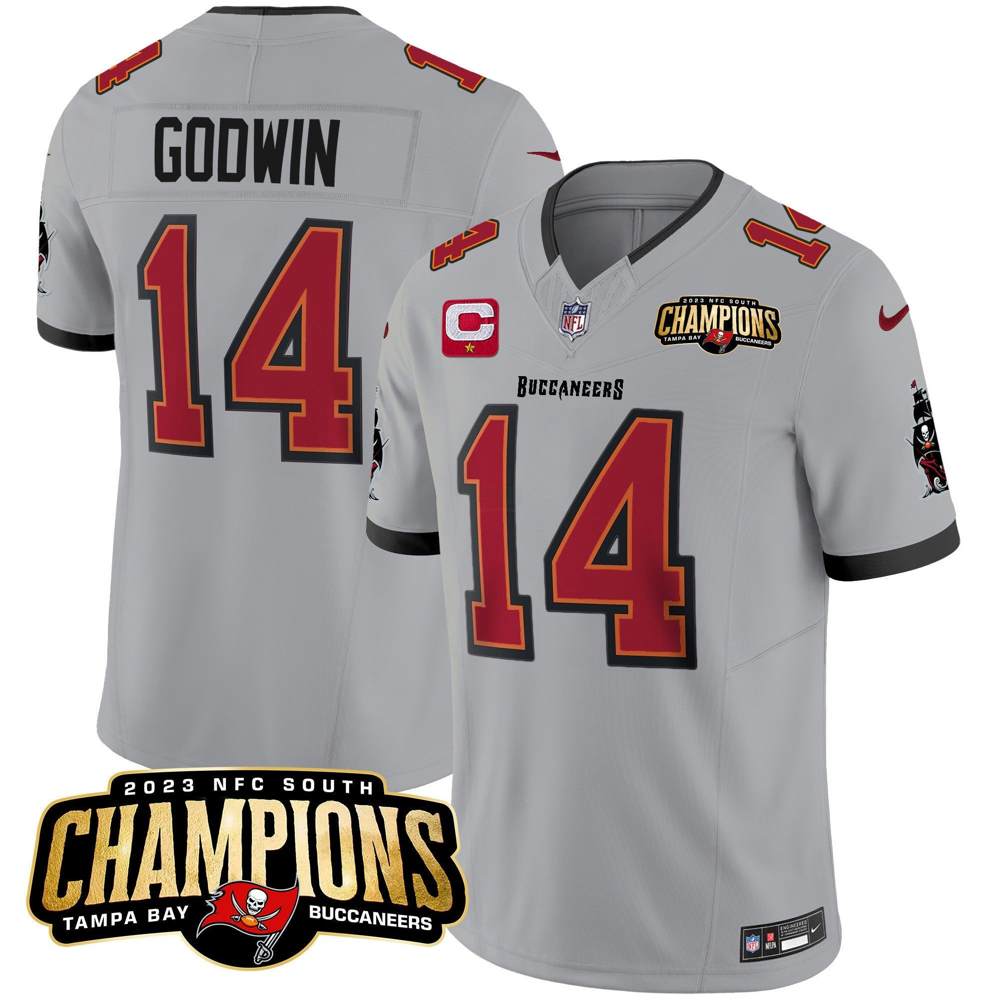 Camisa NFL Men’s 2023 NFC South Champions Patch Vapor Jersey