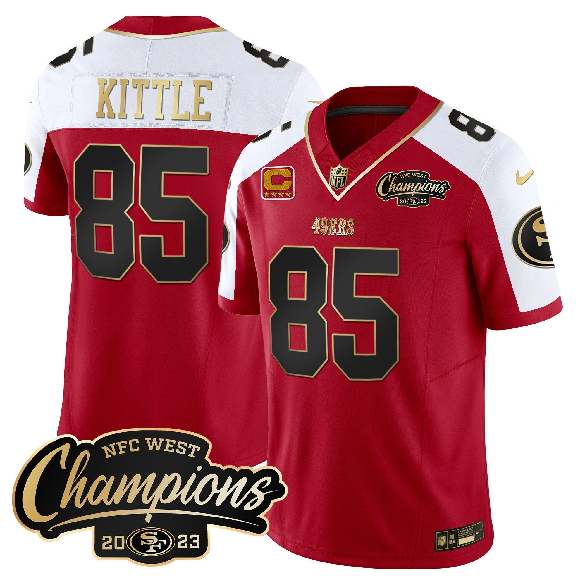 Camisa NFL Men’s 2023 NFC West Champions Patch Vapor Jersey