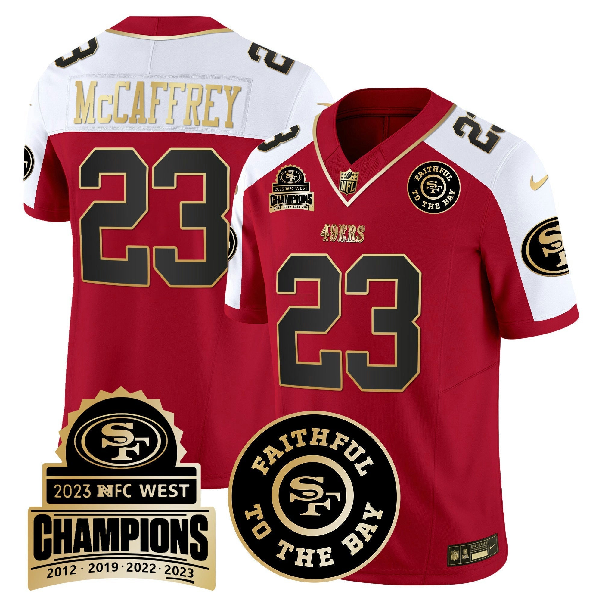 Camisa NFL Men’s 2023 NFC West Champions Patch Vapor Jersey V3