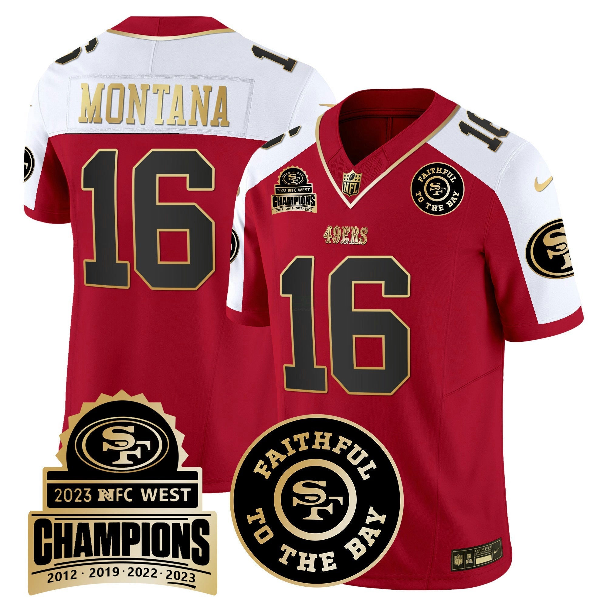 Camisa NFL Men’s 2023 NFC West Champions Patch Vapor Jersey V3