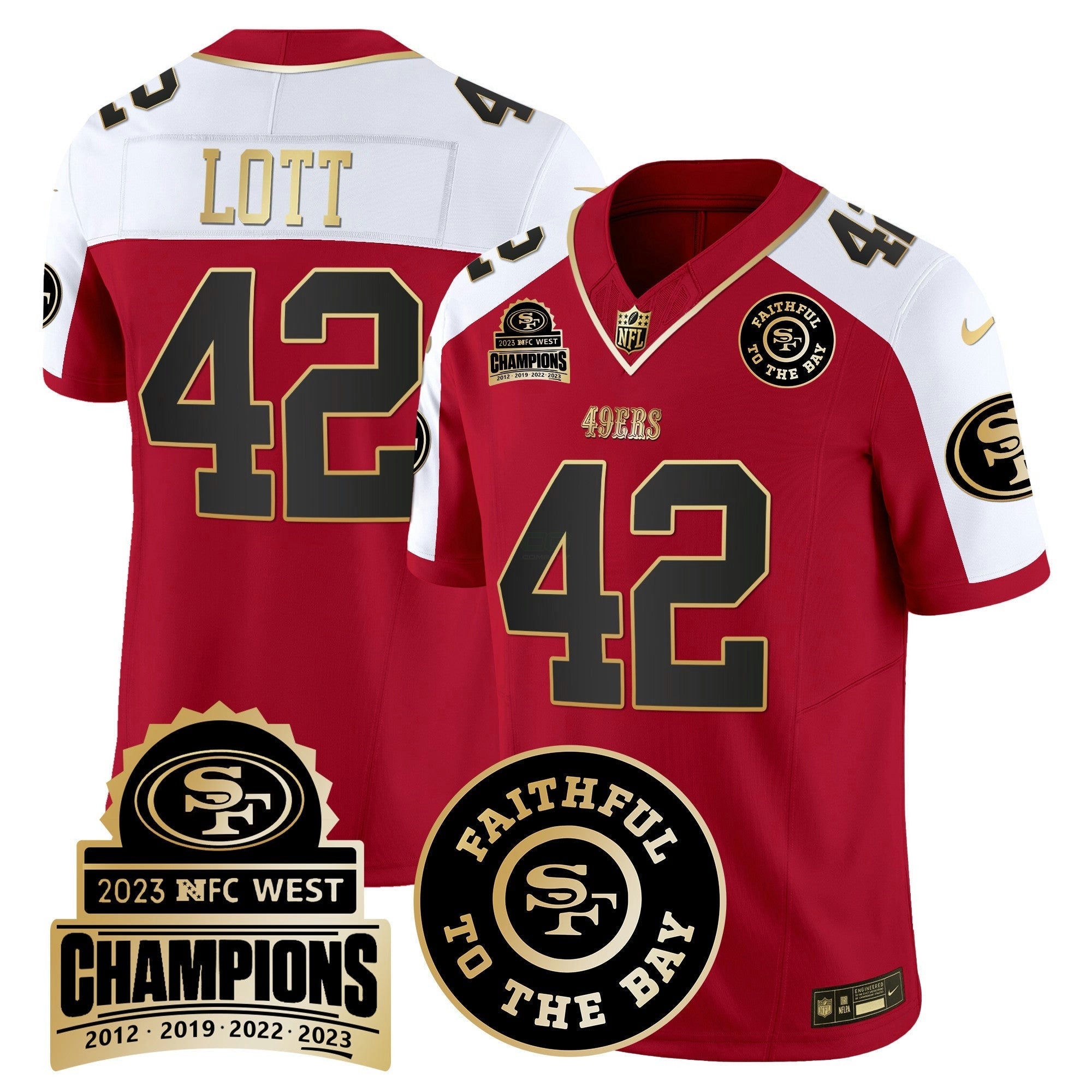 Camisa NFL Men’s 2023 NFC West Champions Patch Vapor Jersey V3