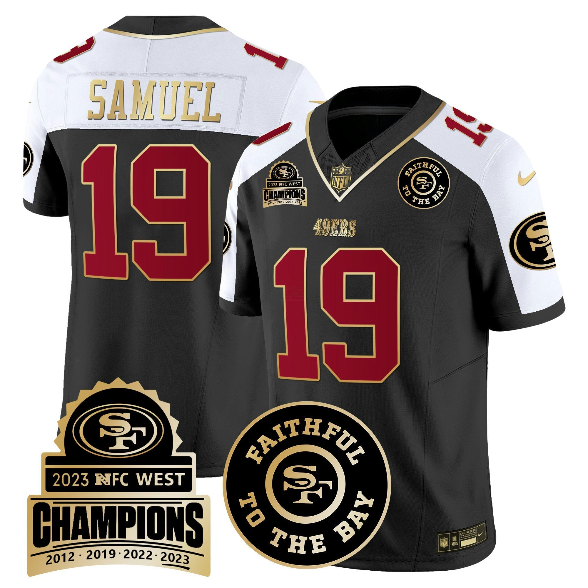Camisa NFL Men’s 2023 NFC West Champions Patch Vapor Jersey V3