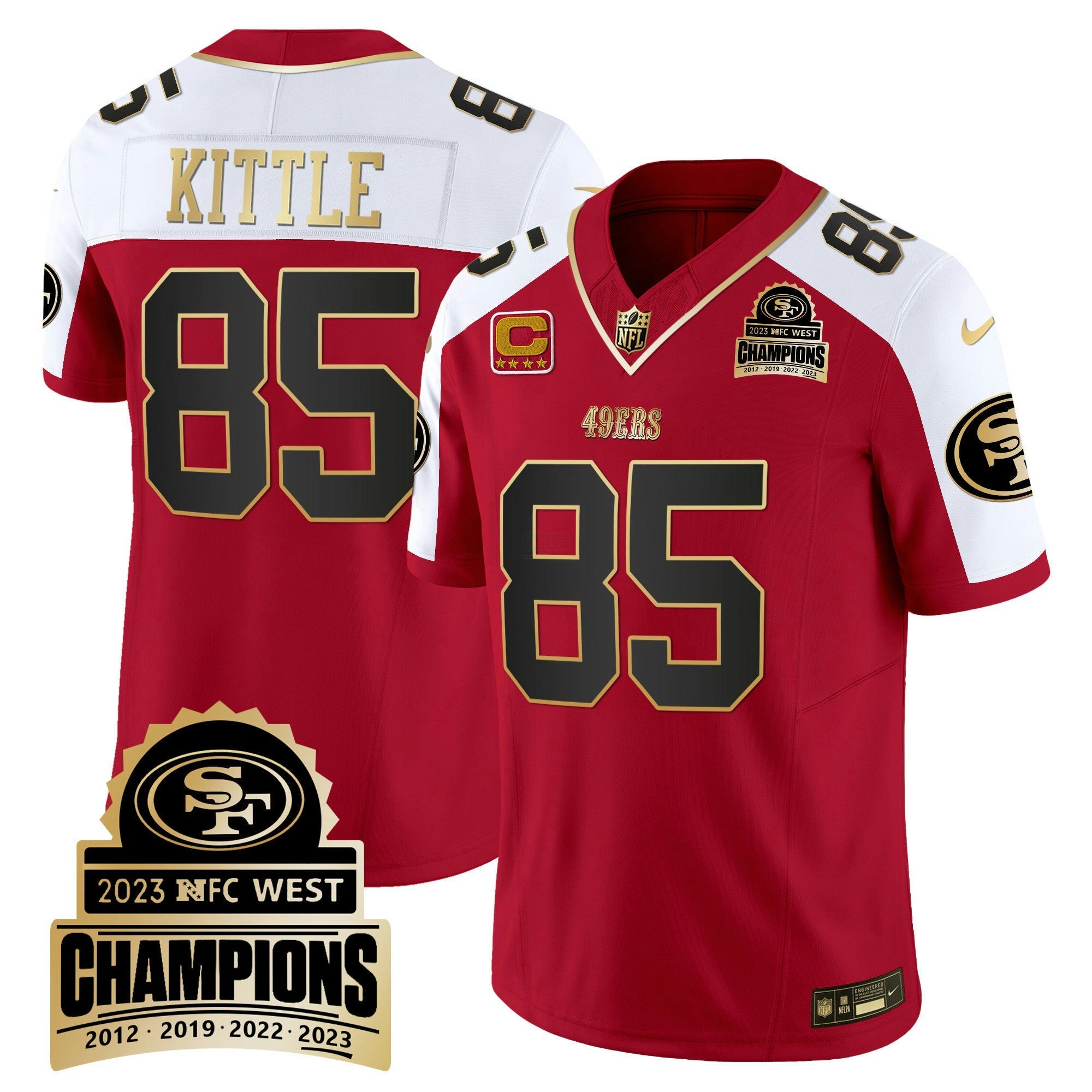 Camisa NFL Men’s 2023 NFC West Champions Patch Vapor Jersey V4