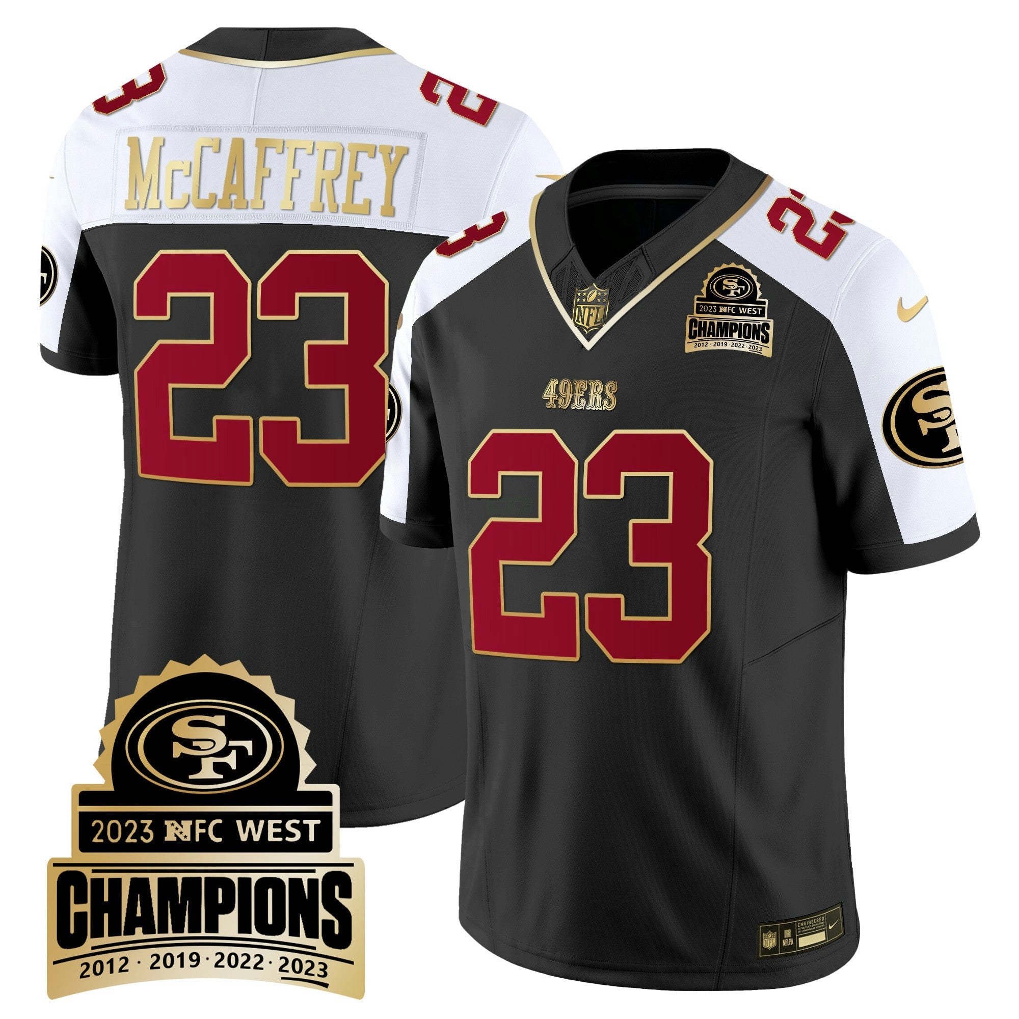 Camisa NFL Men’s 2023 NFC West Champions Patch Vapor Jersey V4