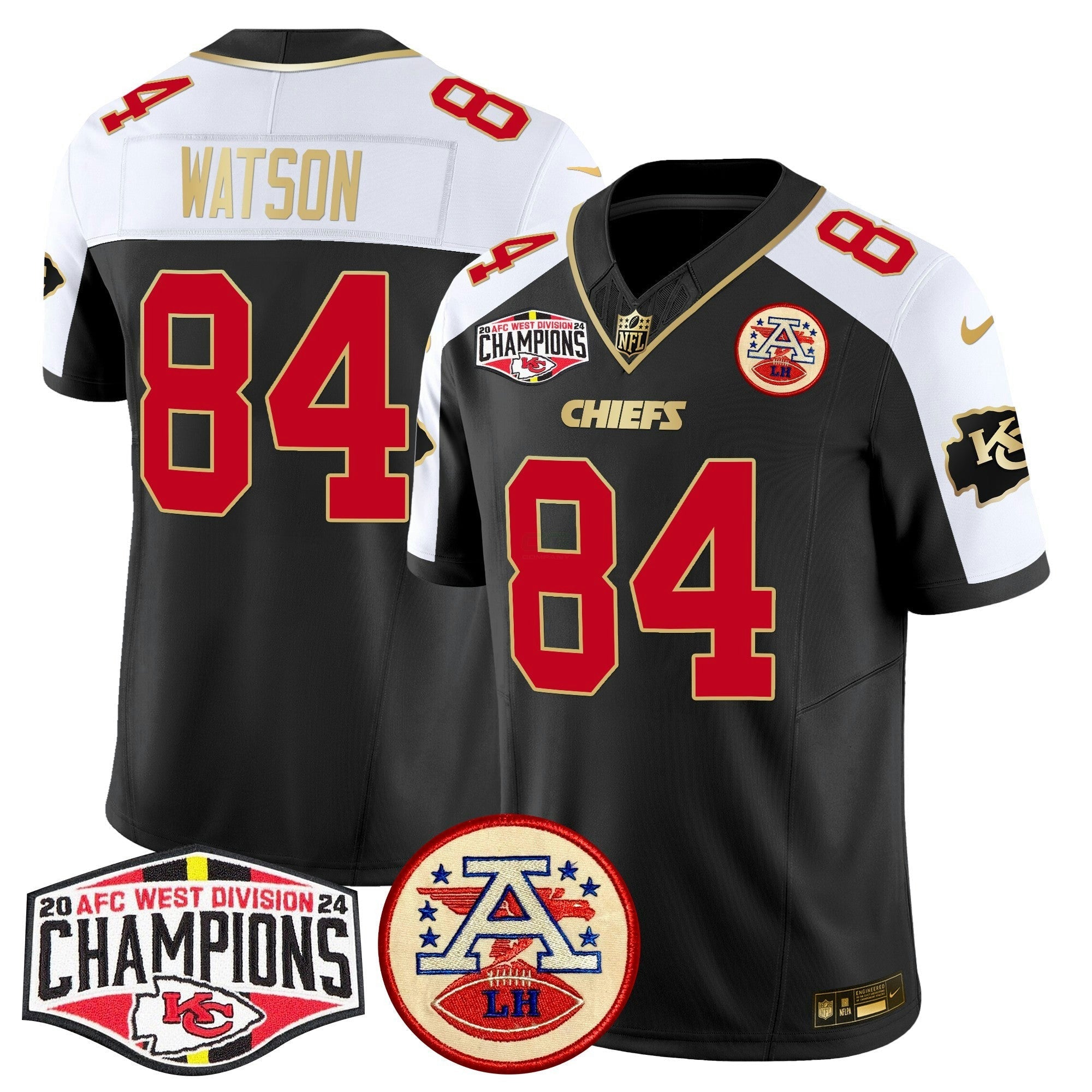 Camisa NFL Men’s 2024 AFC West Division Champions Patch Vapor Limited Jersey