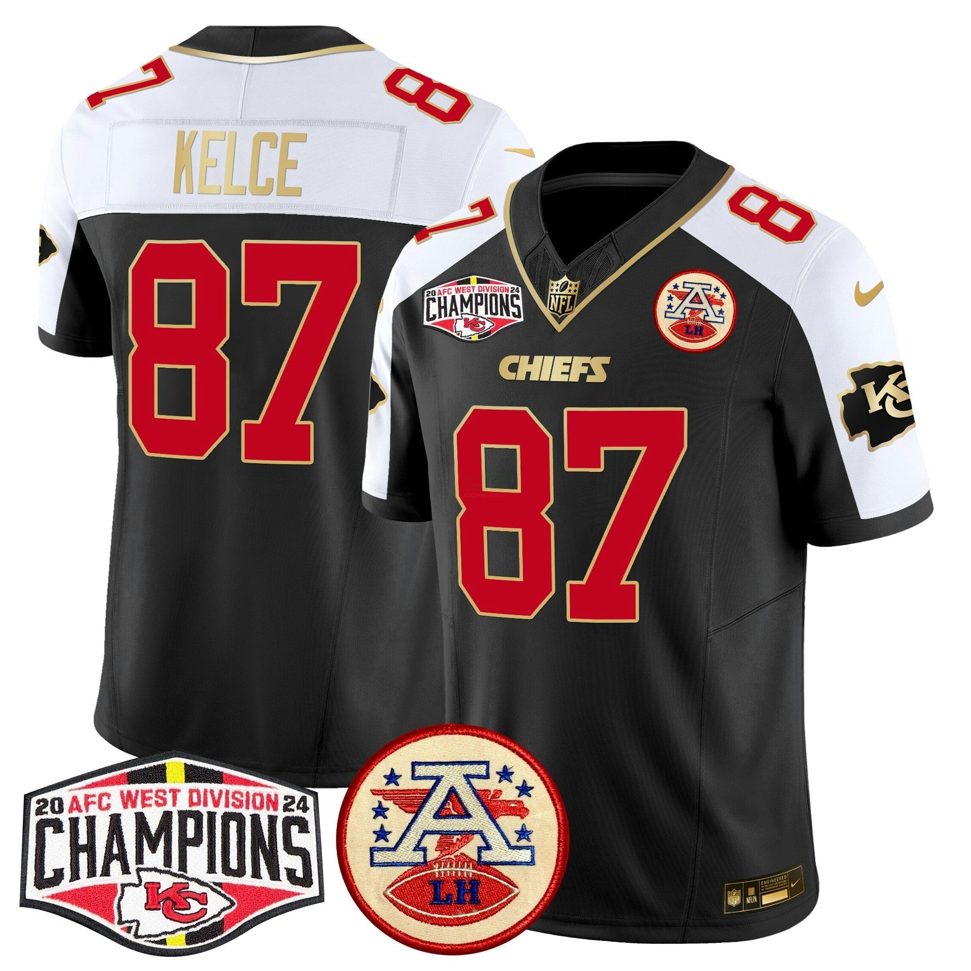 Camisa NFL Men’s 2024 AFC West Division Champions Patch Vapor Limited Jersey