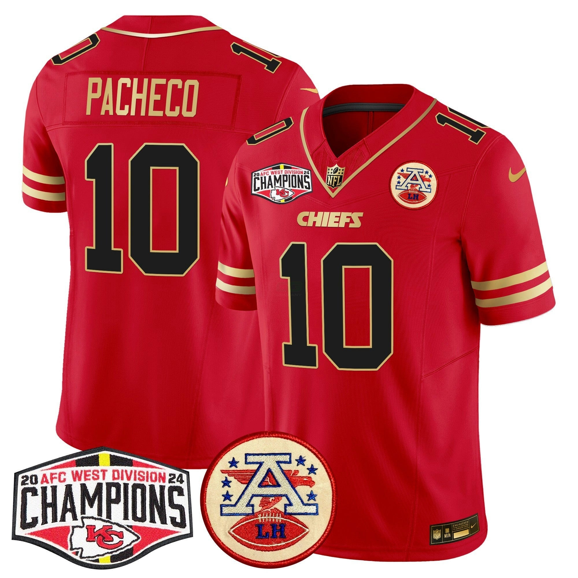 Camisa NFL Men’s 2024 AFC West Division Champions Patch Vapor Limited Jersey