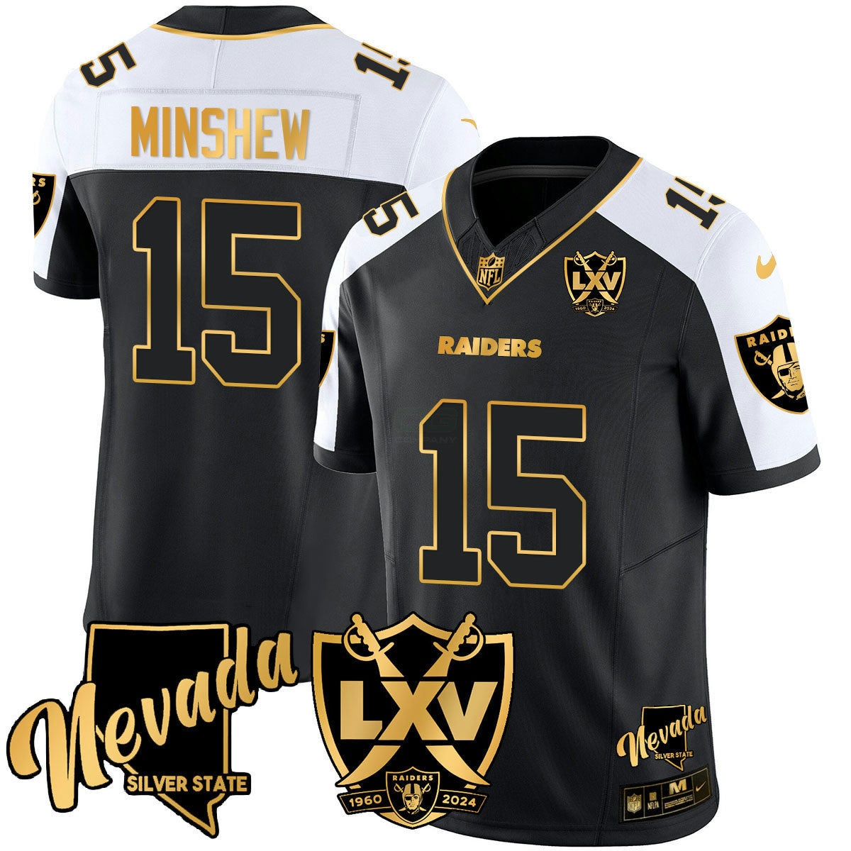 Camisa NFL Men’s 2024 Dourada Vapor Limited Jersey – 65th Anniversary