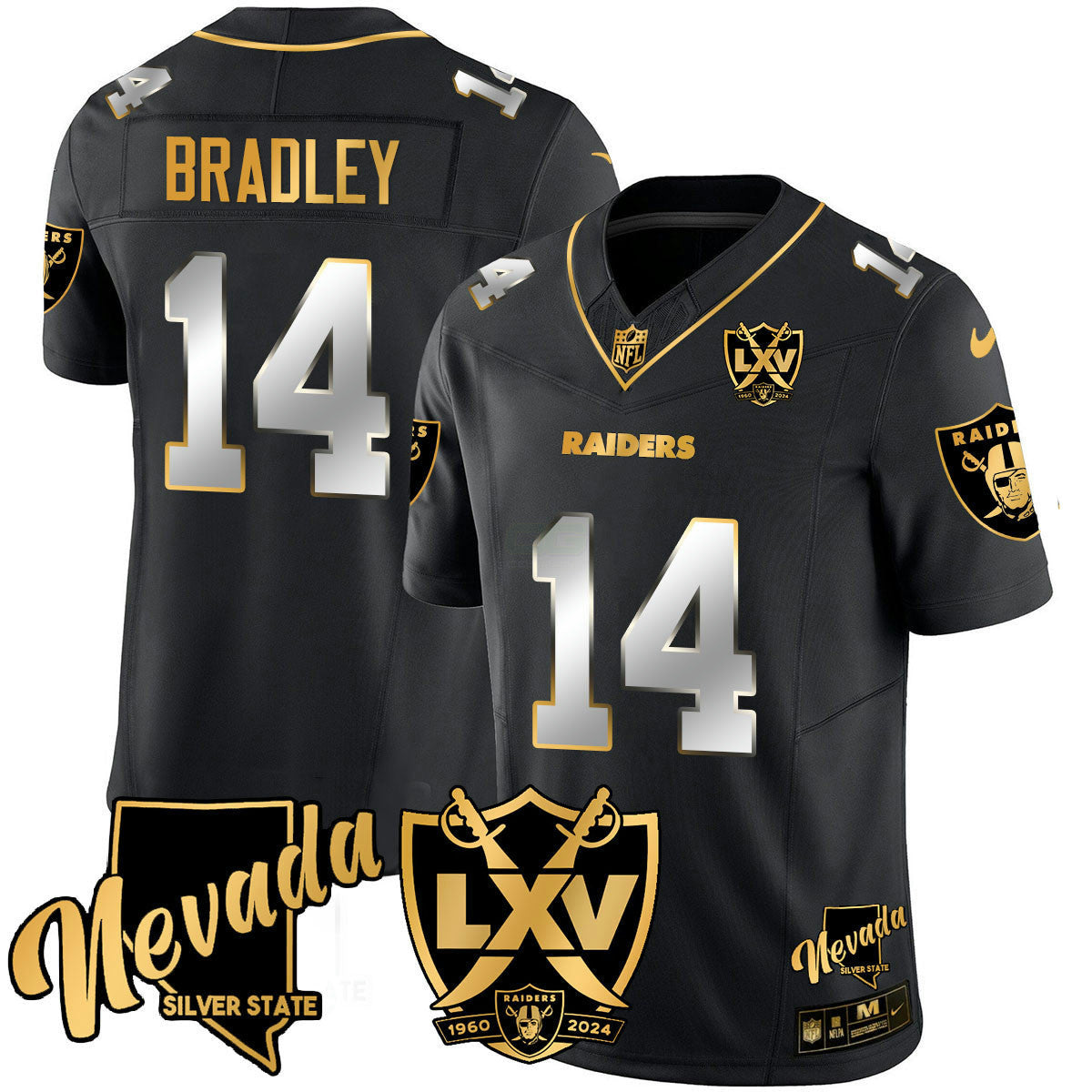 Camisa NFL Men’s 2024 Dourada Vapor Limited Jersey – 65th Anniversary