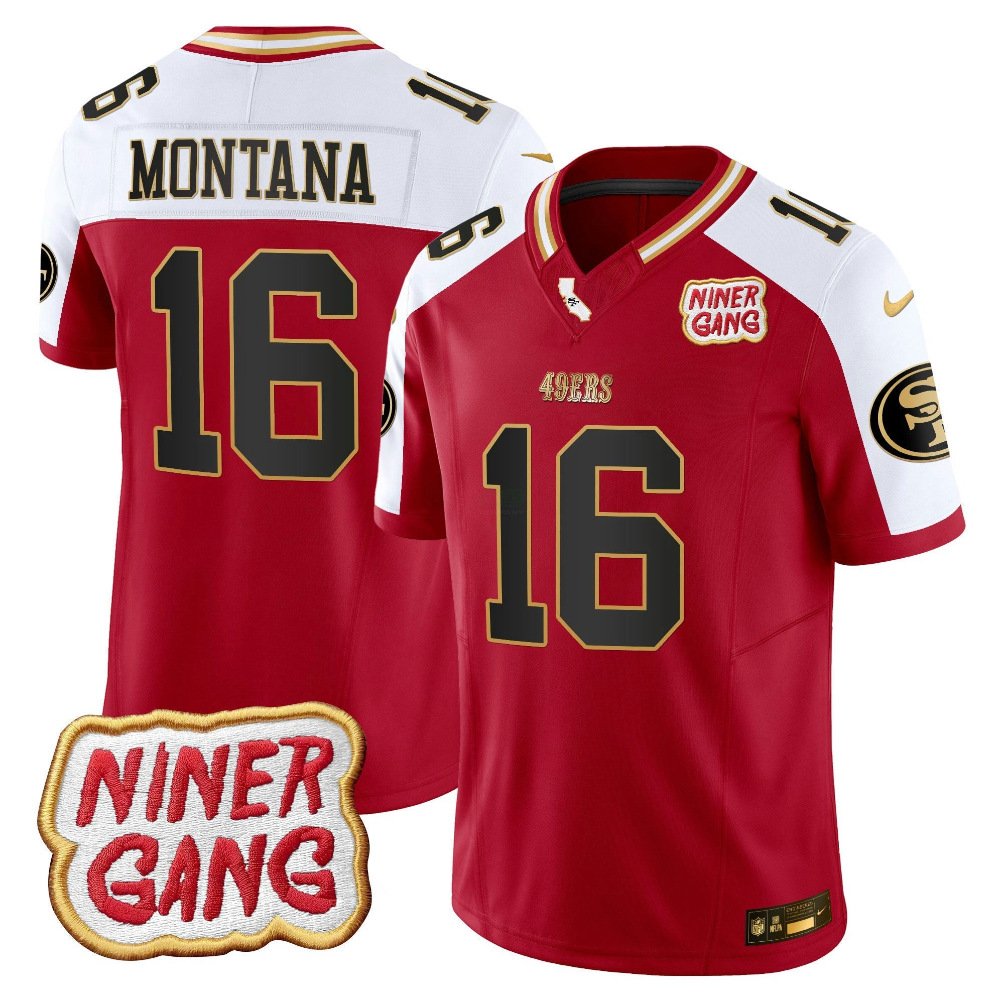 Camisa NFL Men’s 2024 Niner Gang Patch Vapor Jersey