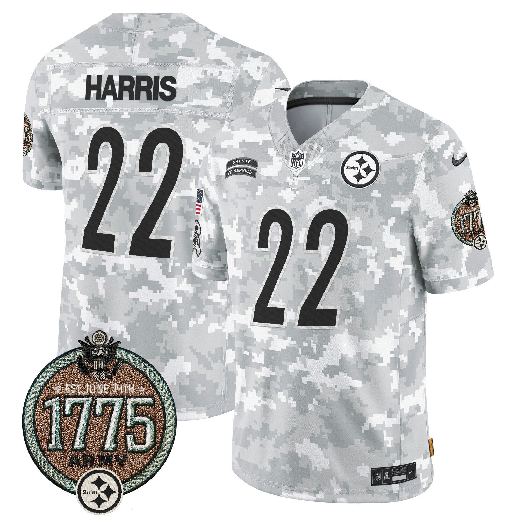 Camisa NFL Men’s 2024 Salute to Service Establishment Year Patch Vapor Limited Jersey