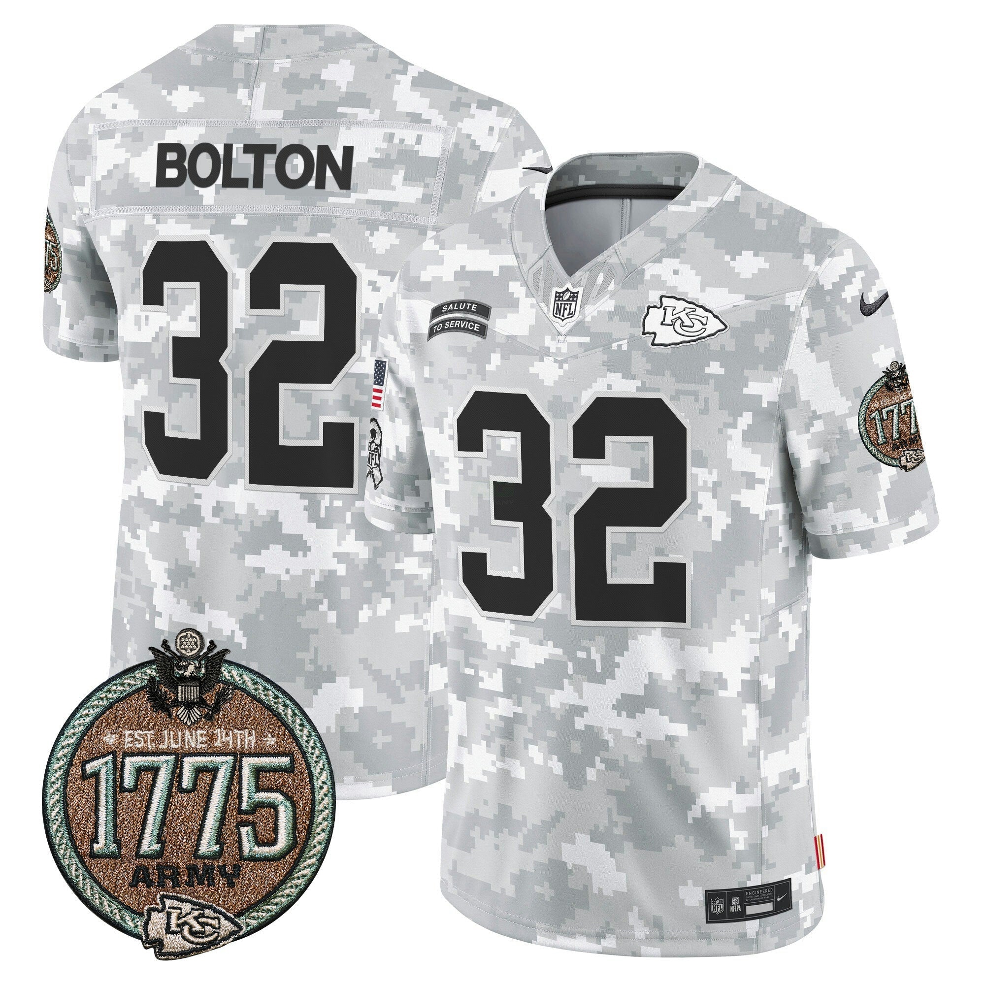 Camisa NFL Men’s 2024 Salute to Service Establishment Year Patch Vapor Limited Jersey