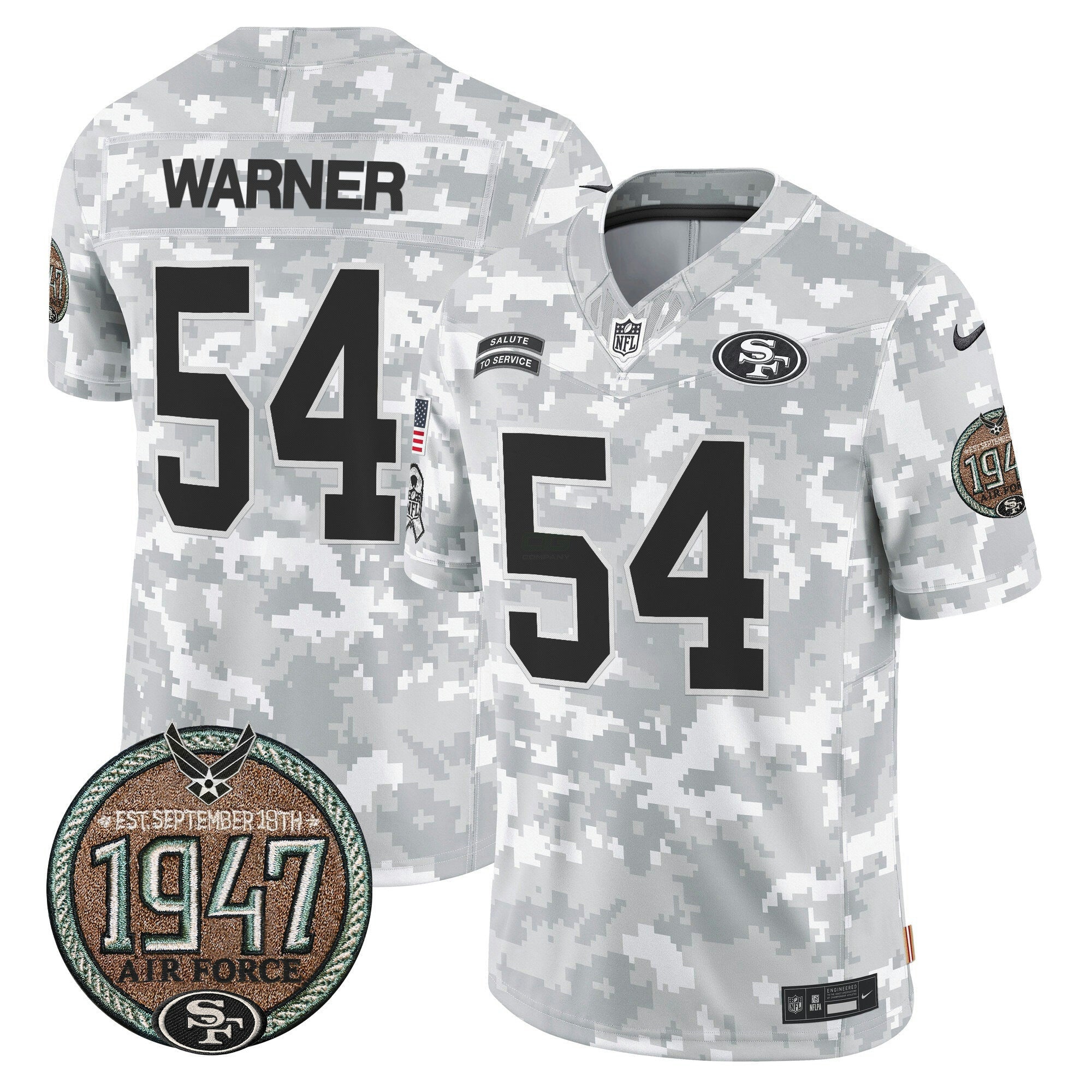 Camisa NFL Men’s 2024 Salute to Service Establishment Year Patch Vapor Limited Jersey