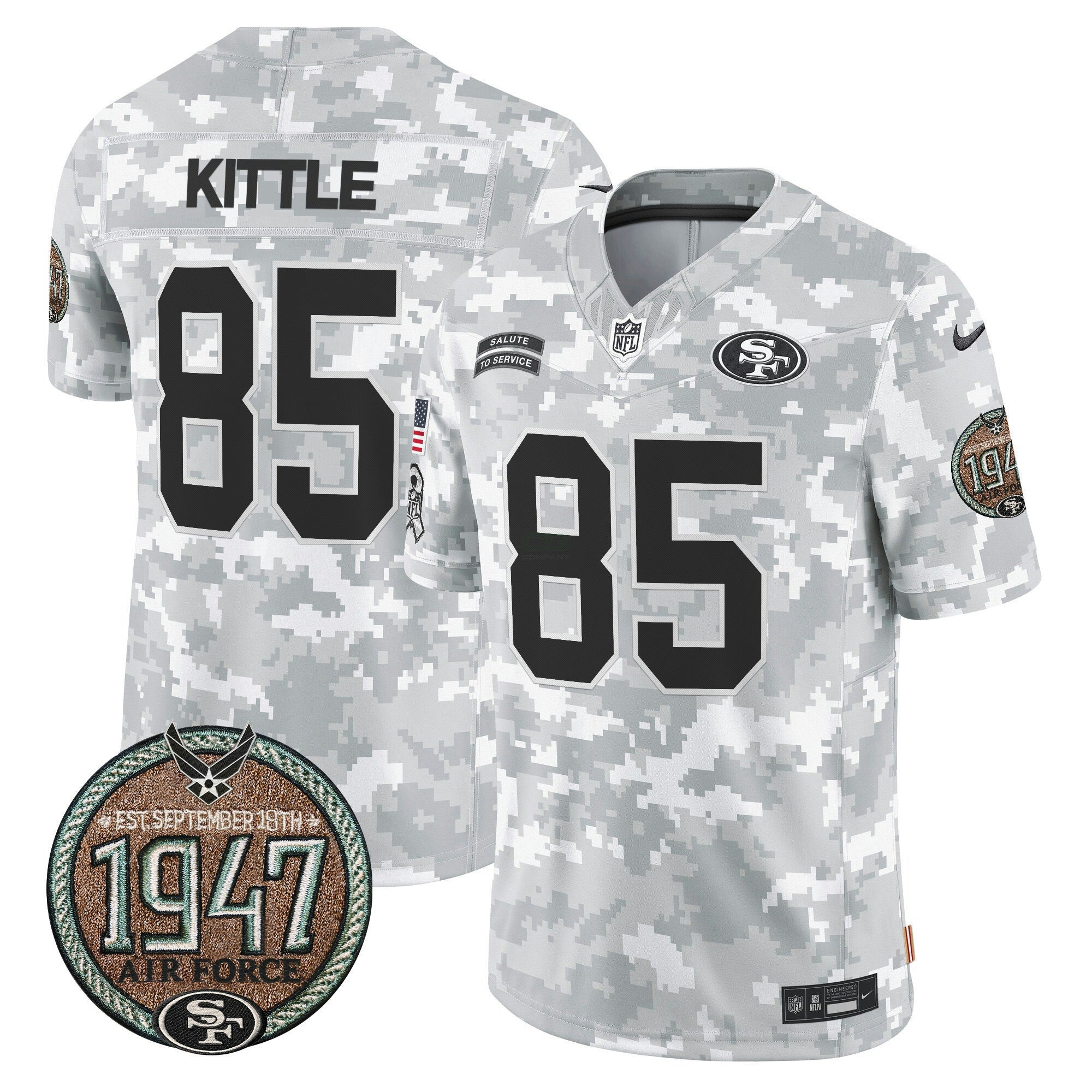 Camisa NFL Men’s 2024 Salute to Service Establishment Year Patch Vapor Limited Jersey