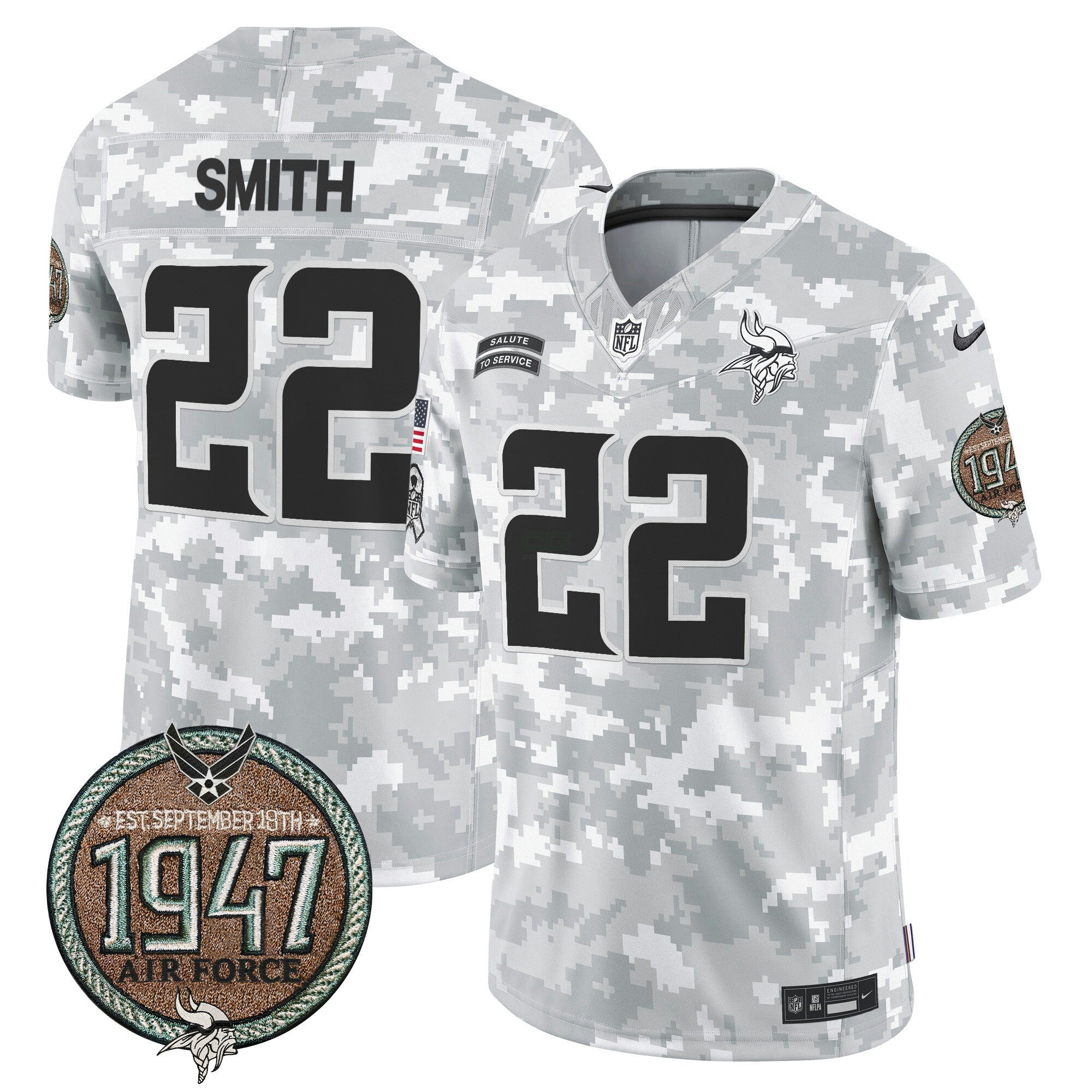 Camisa NFL Men’s 2024 Salute to Service Establishment Year Patch Vapor Limited Jersey