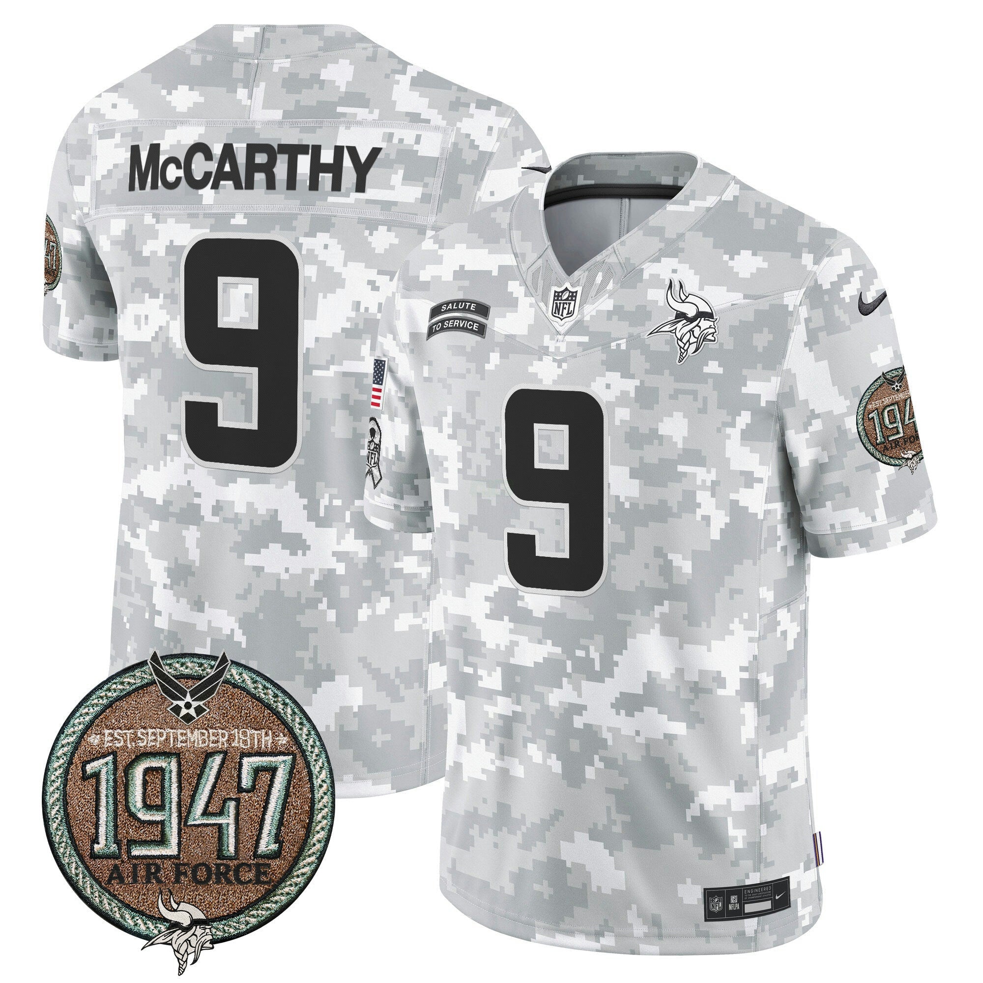 Camisa NFL Men’s 2024 Salute to Service Establishment Year Patch Vapor Limited Jersey