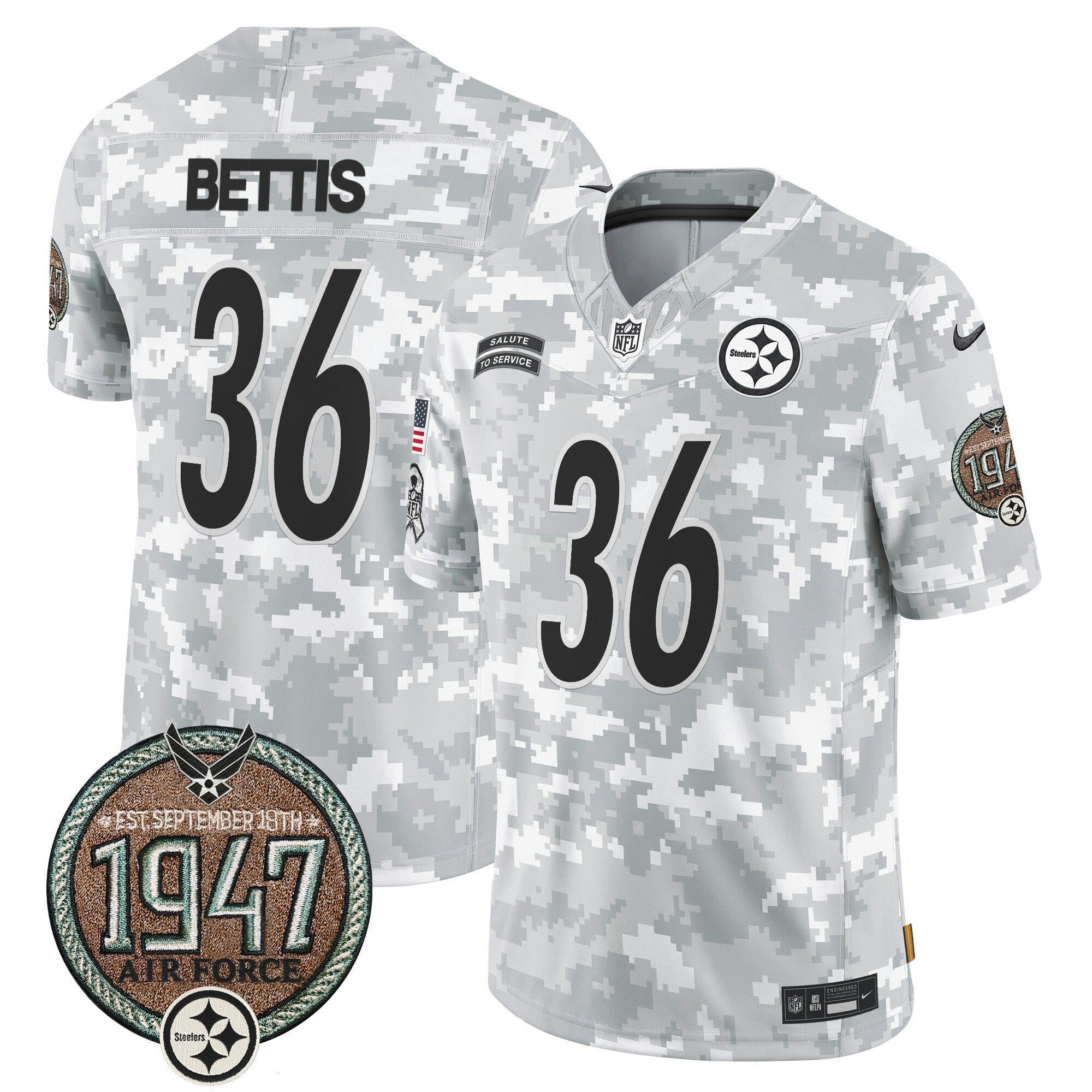 Camisa NFL Men’s 2024 Salute to Service Establishment Year Patch Vapor Limited Jersey