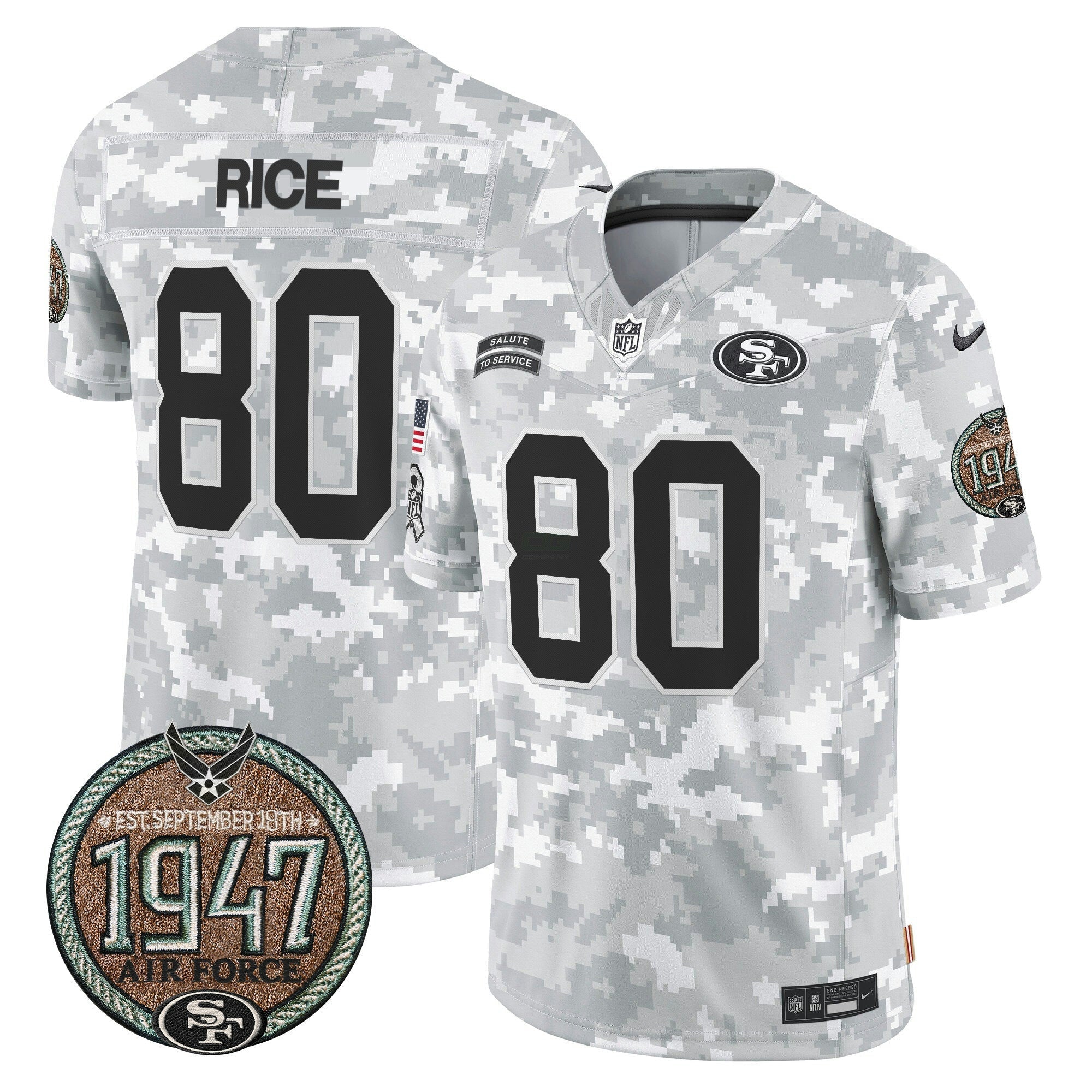 Camisa NFL Men’s 2024 Salute to Service Establishment Year Patch Vapor Limited Jersey