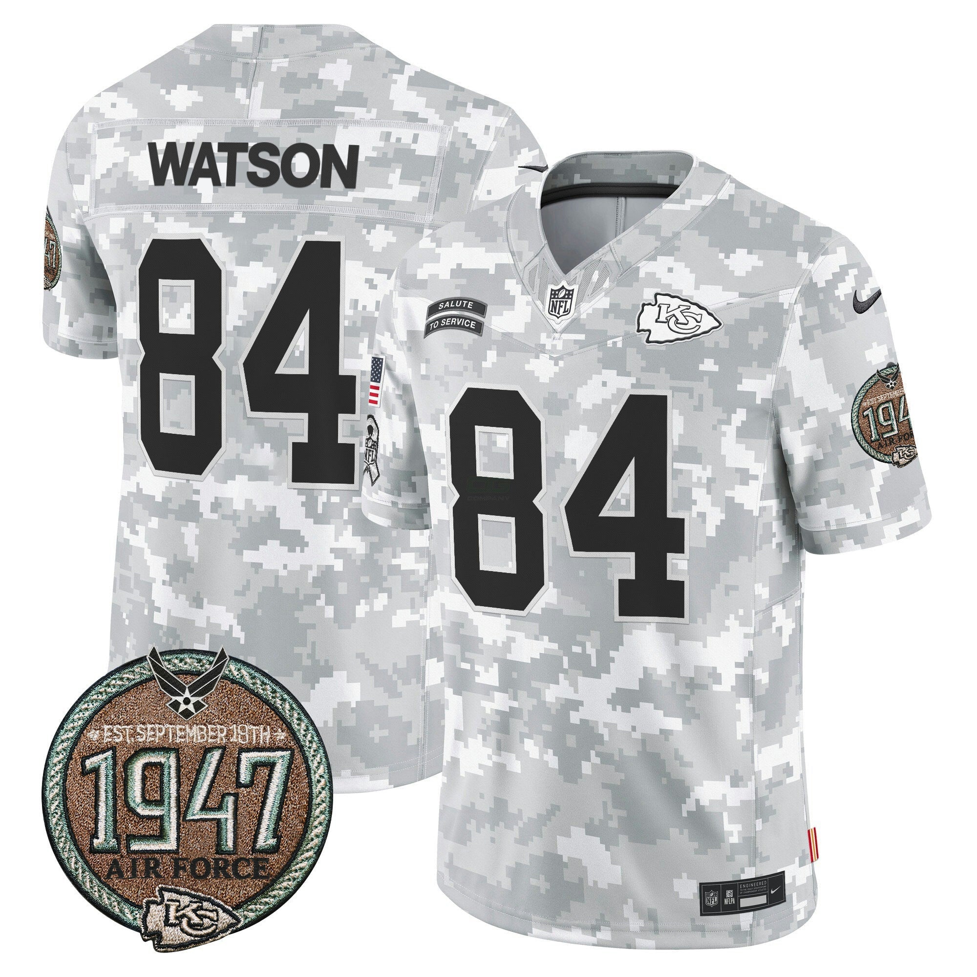 Camisa NFL Men’s 2024 Salute to Service Establishment Year Patch Vapor Limited Jersey