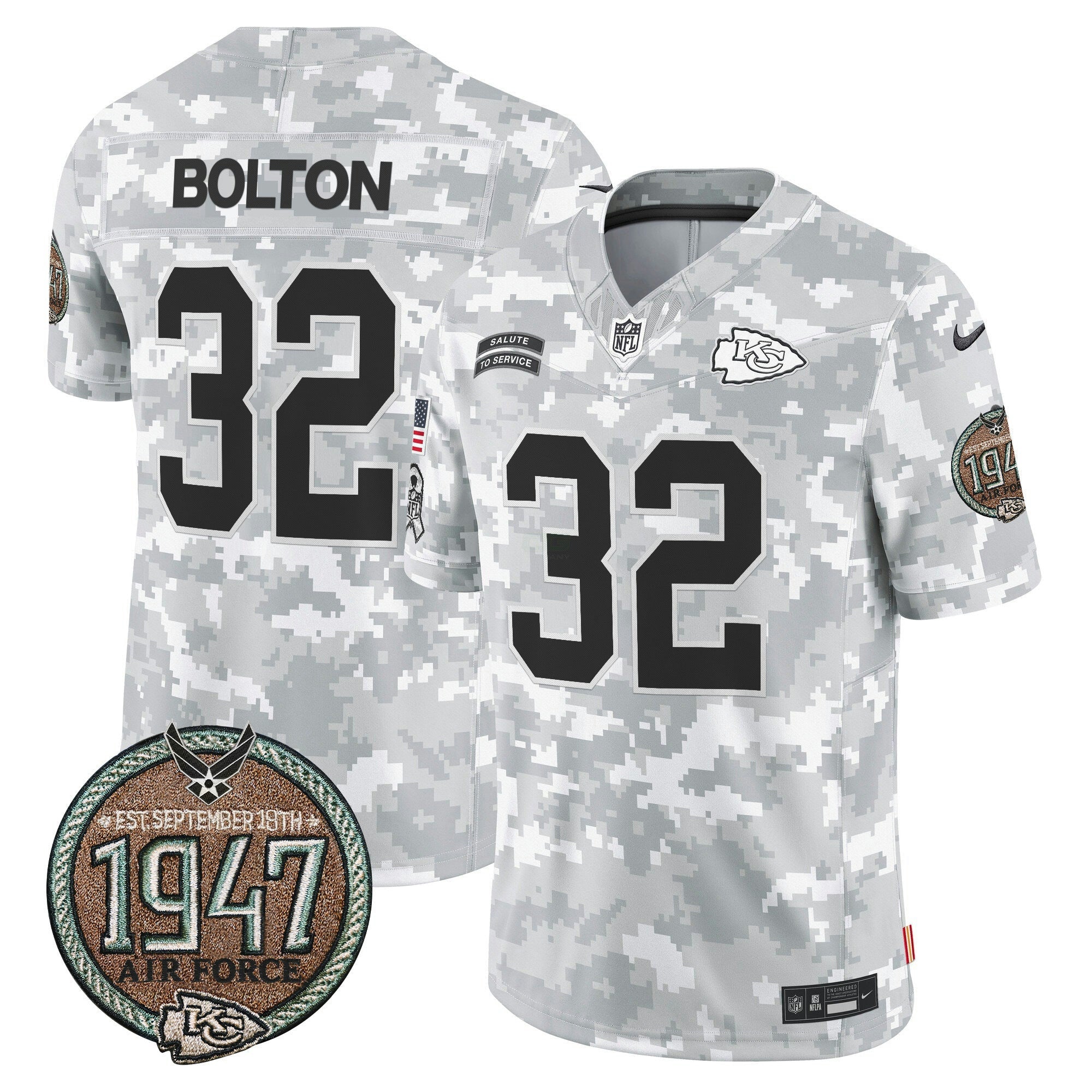 Camisa NFL Men’s 2024 Salute to Service Establishment Year Patch Vapor Limited Jersey