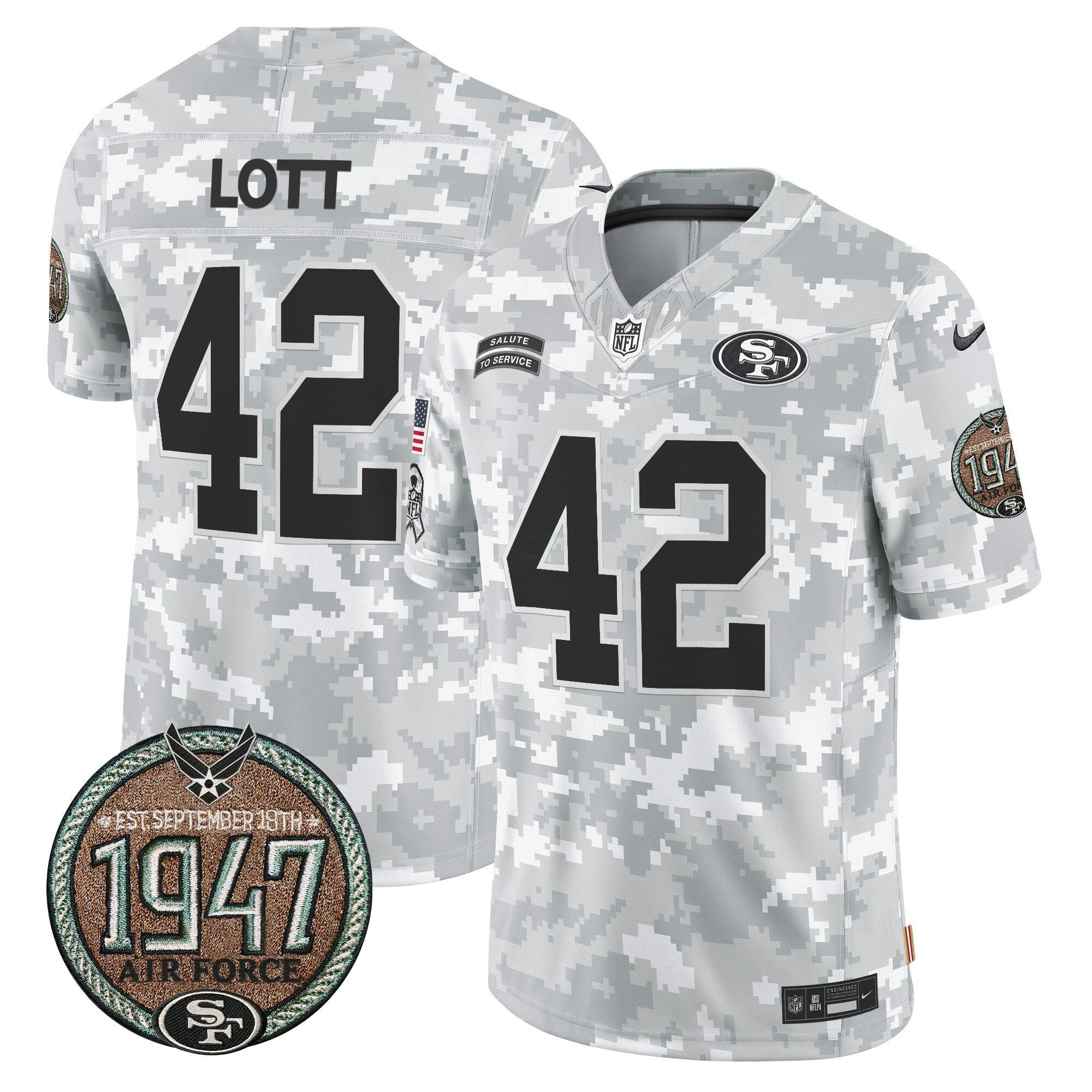 Camisa NFL Men’s 2024 Salute to Service Establishment Year Patch Vapor Limited Jersey