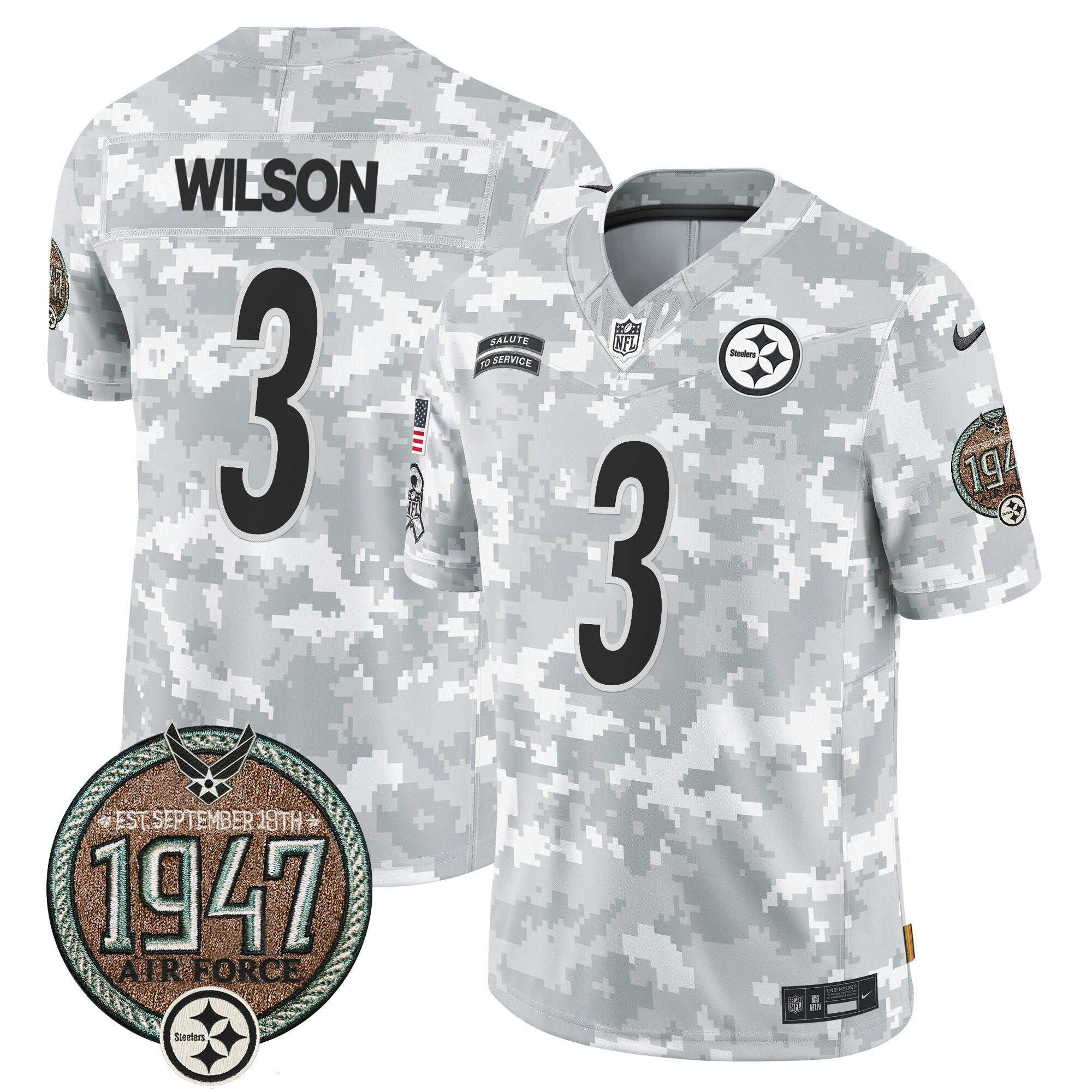 Camisa NFL Men’s 2024 Salute to Service Establishment Year Patch Vapor Limited Jersey