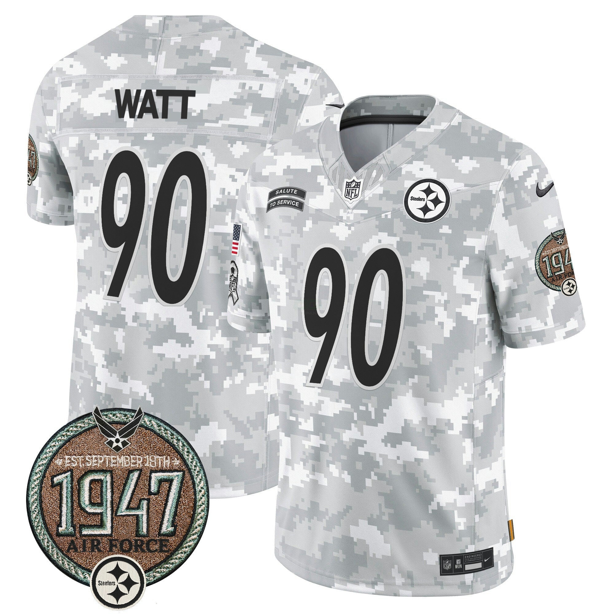 Camisa NFL Men’s 2024 Salute to Service Establishment Year Patch Vapor Limited Jersey