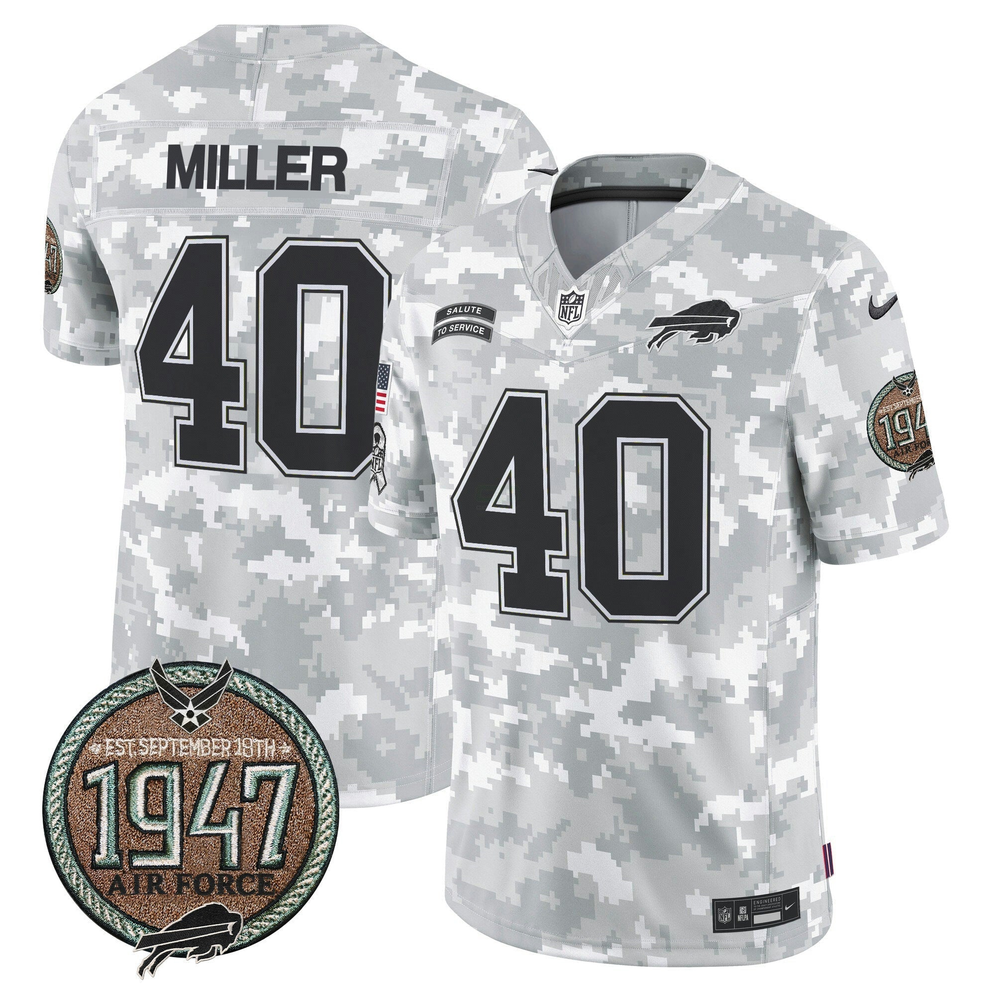 Camisa NFL Men’s 2024 Salute to Service Establishment Year Patch Vapor Limited Jersey