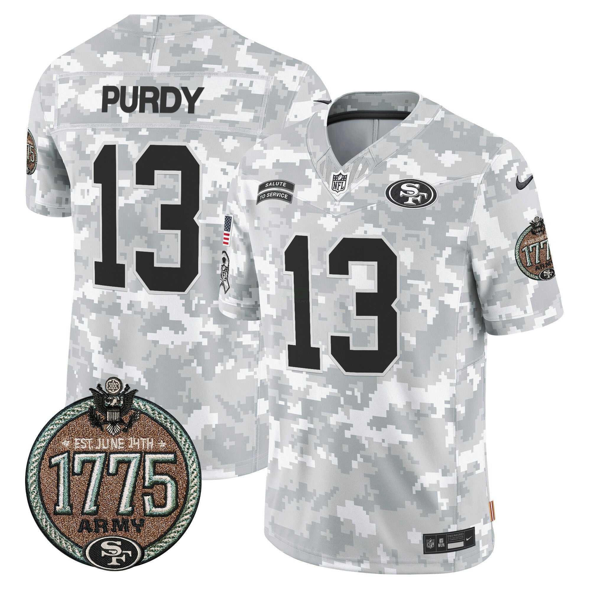 Camisa NFL Men’s 2024 Salute to Service Establishment Year Patch Vapor Limited Jersey