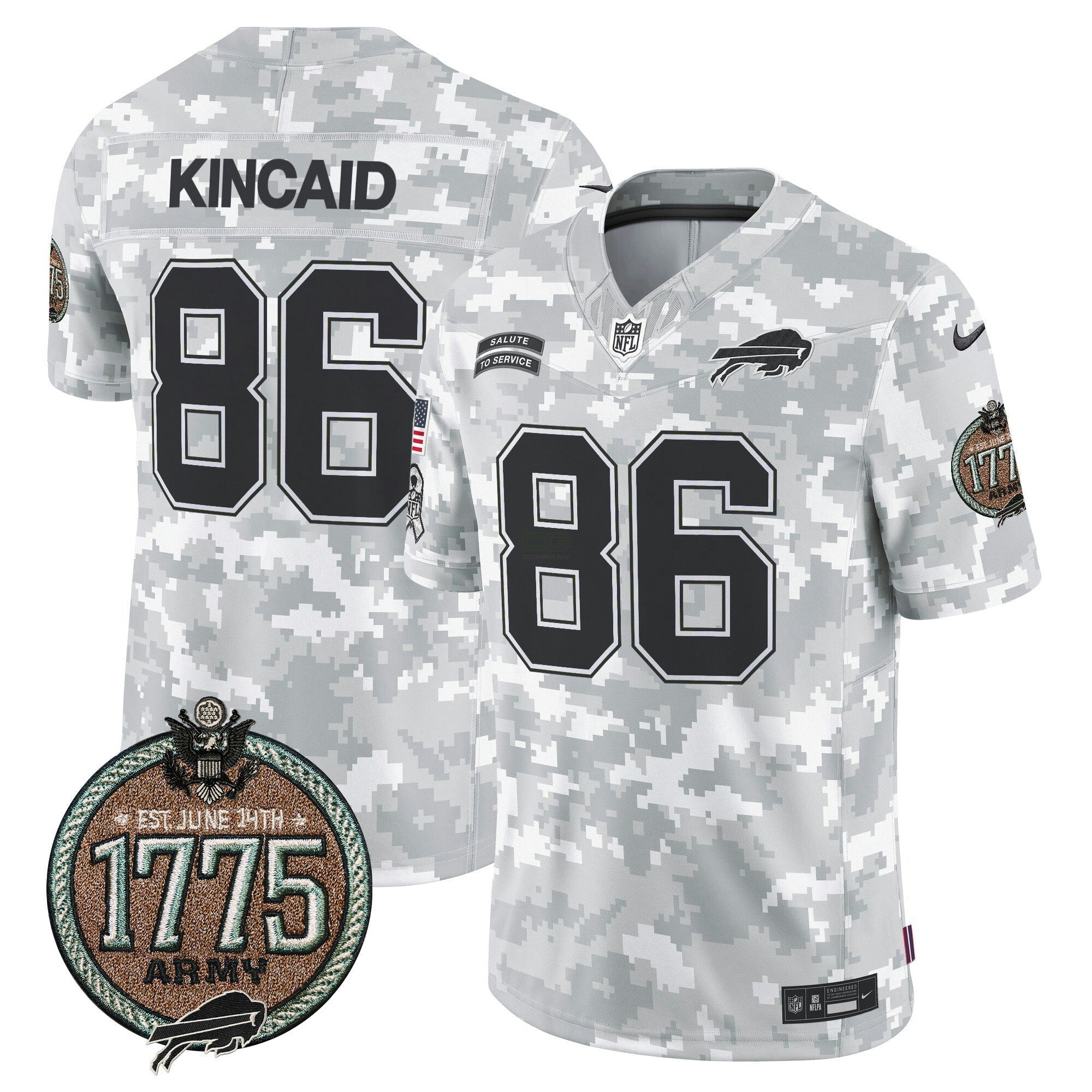 Camisa NFL Men’s 2024 Salute to Service Establishment Year Patch Vapor Limited Jersey